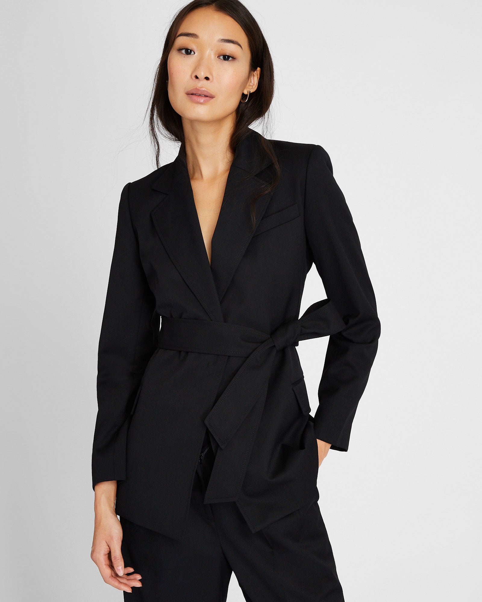 CLUB MONACO - Blazer noué à la taille - Noir