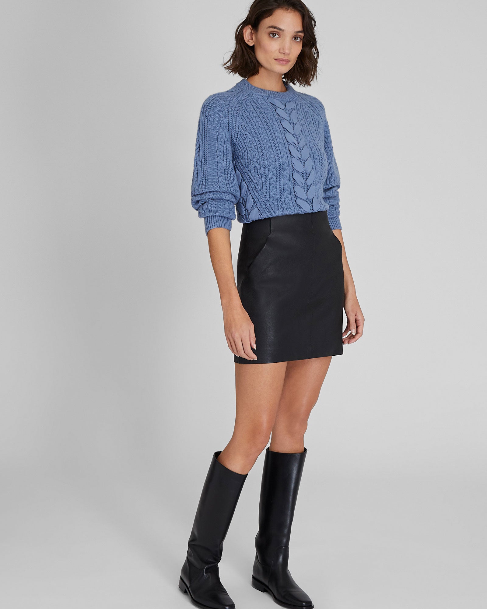 CLUB MONACO - Chandail mixte décontracté - Bleu côtier