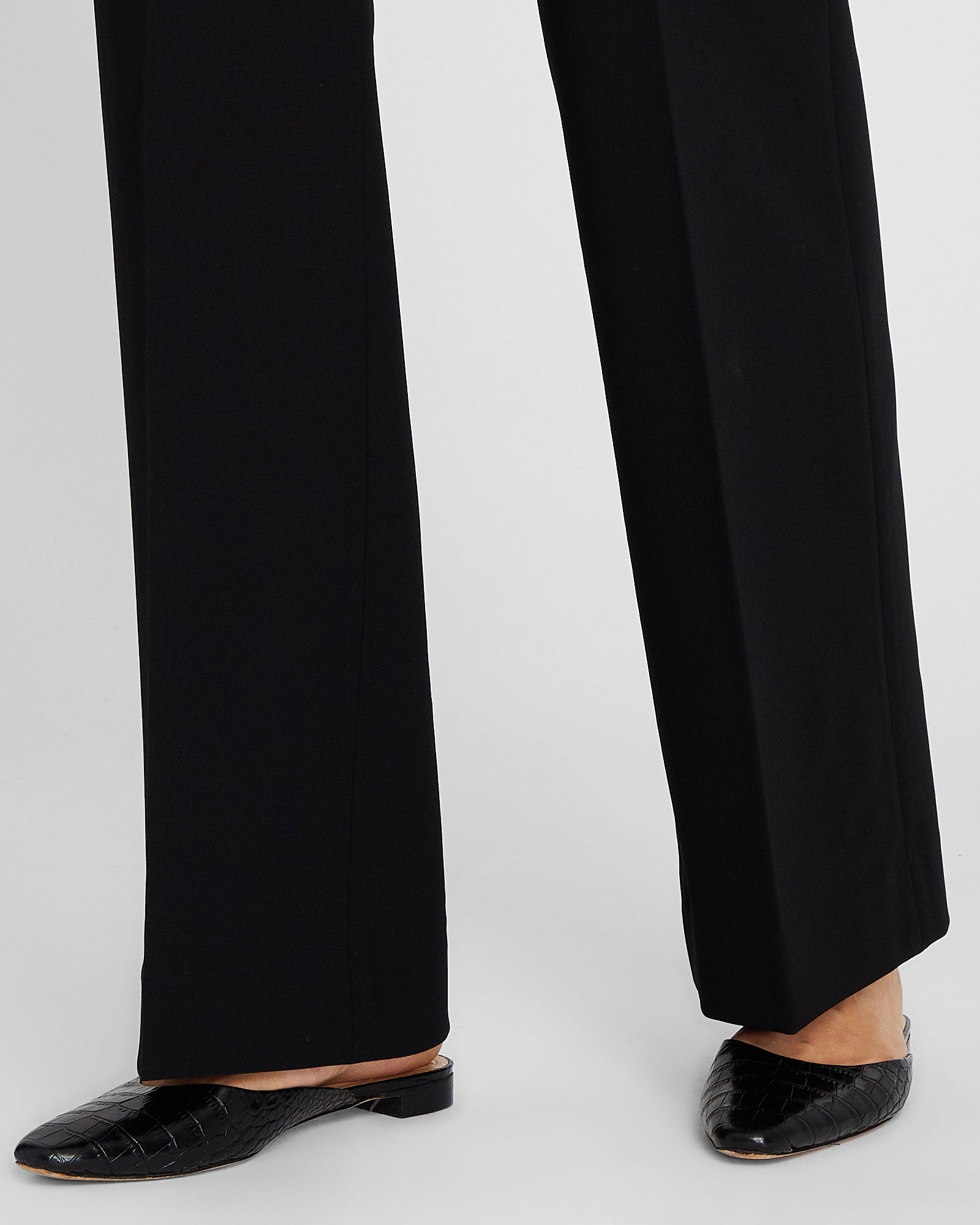 CLUB MONACO - High Rise Crepe Trouser - Black