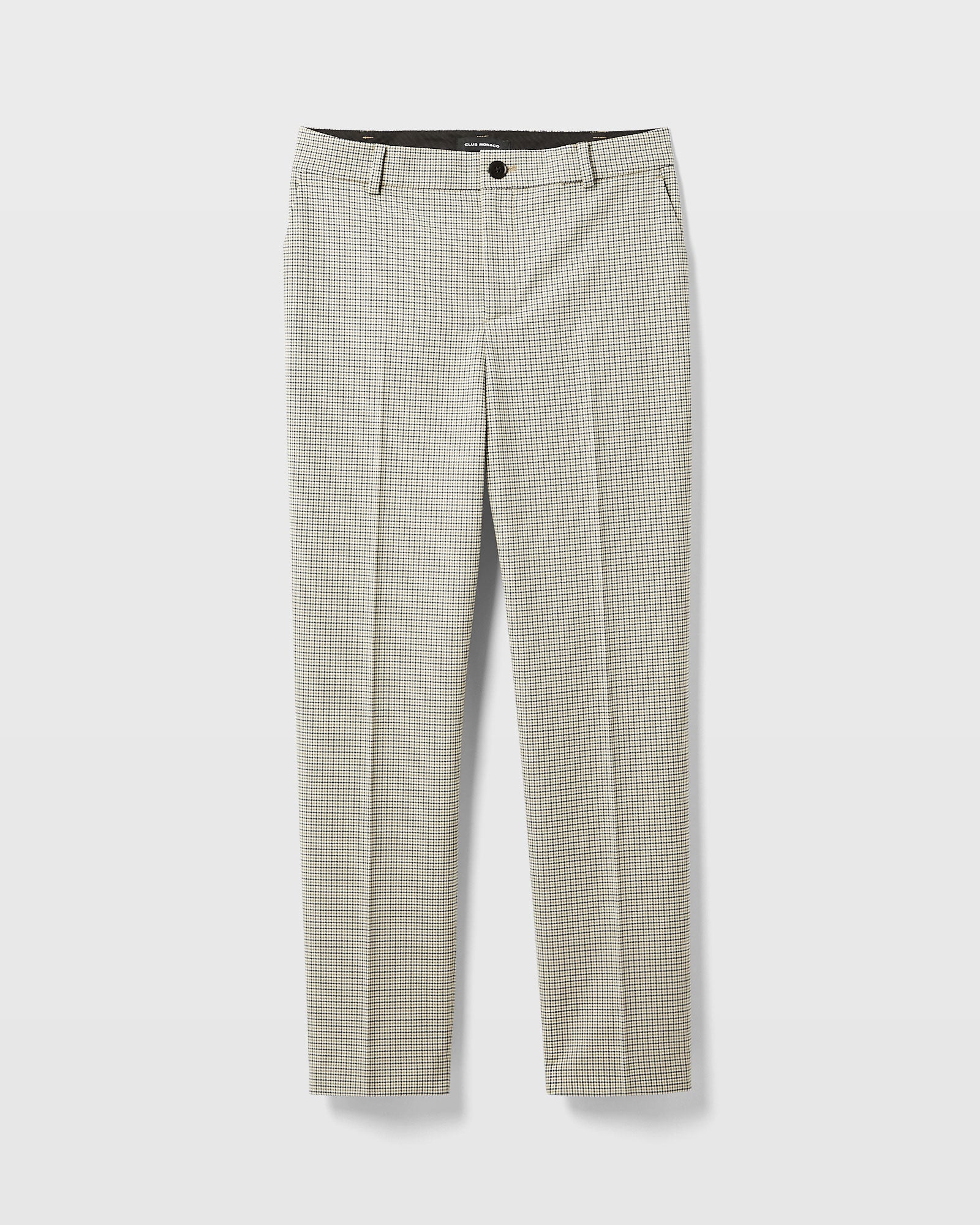 CLUB MONACO - Pantalon Borrem à carreaux - Fenouil