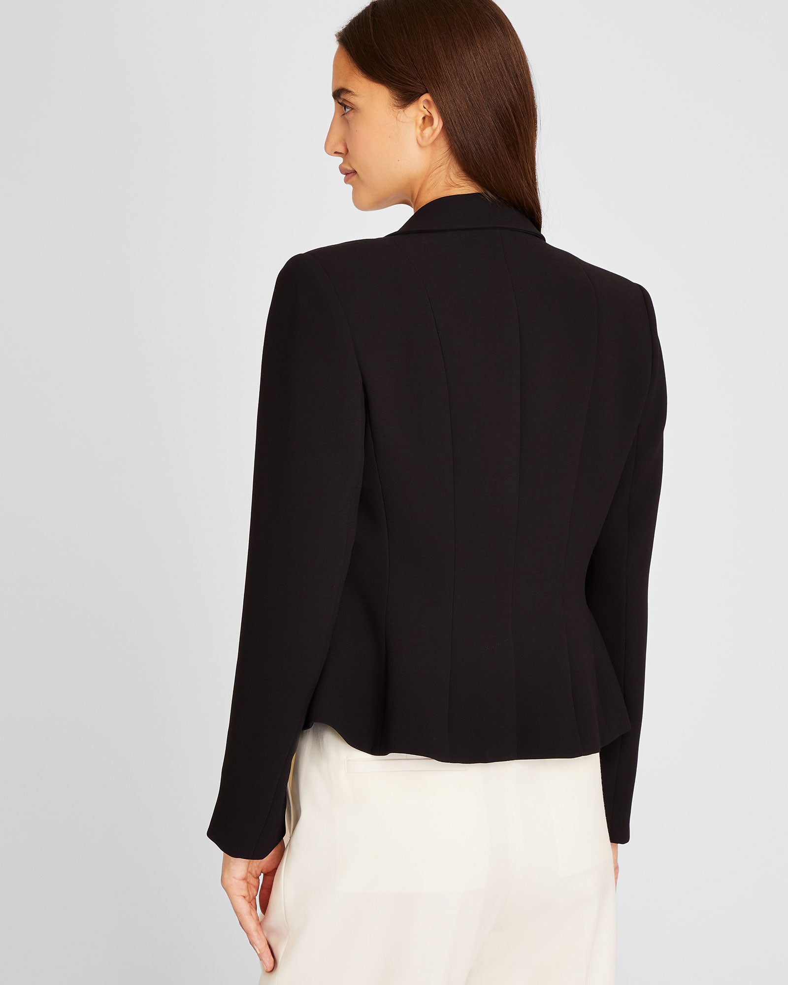 CLUB MONACO - Crepe Pintuck Blazer - Black