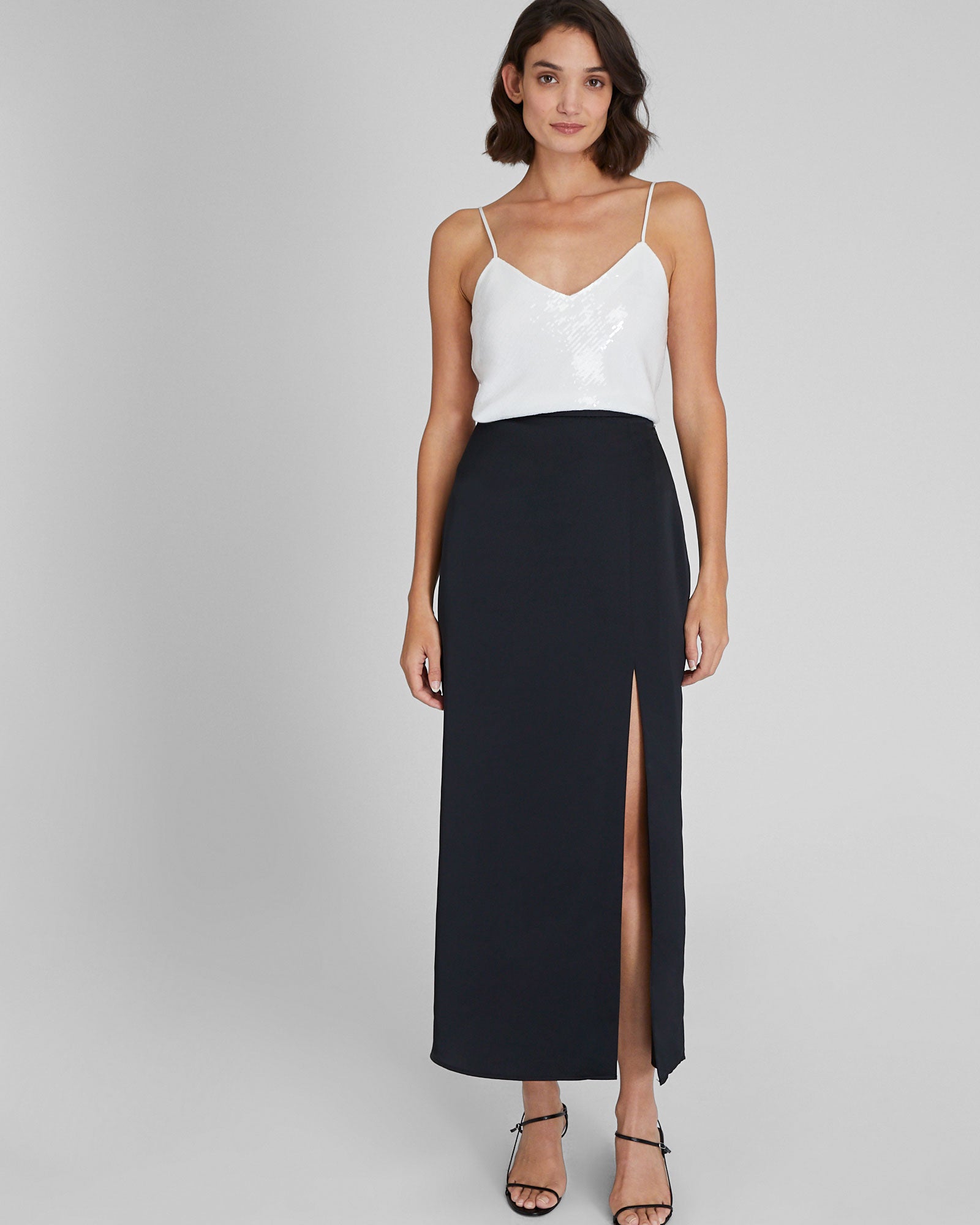 CLUB MONACO - Sequin Kora Cami - White