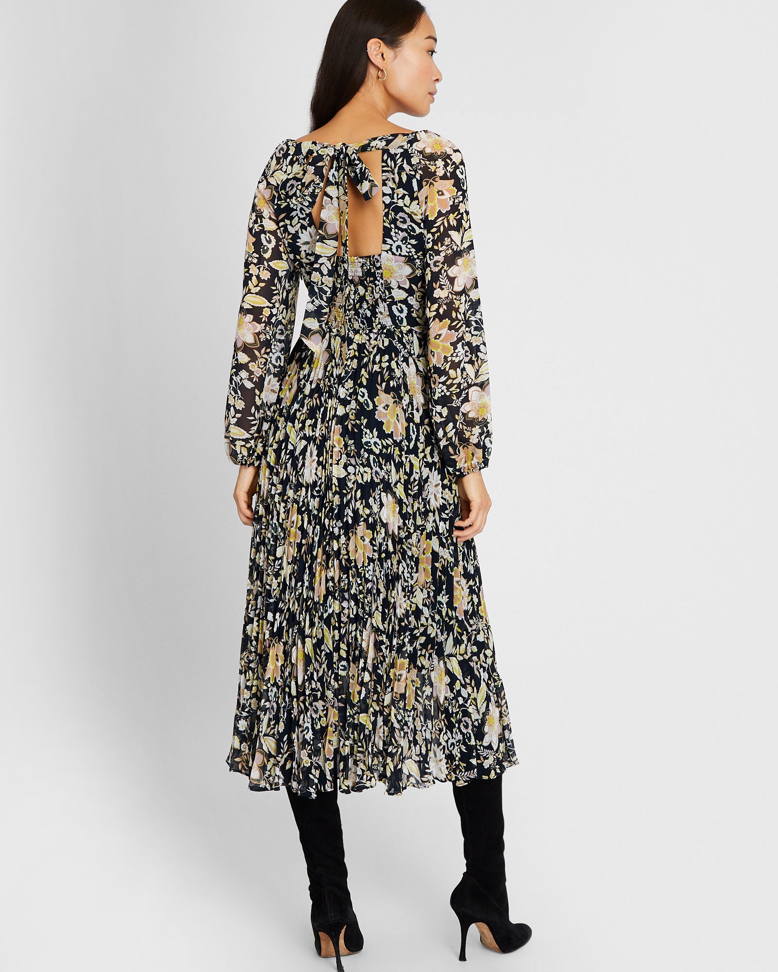 CLUB MONACO - Robe imprimée mi-longue - Mélange blax