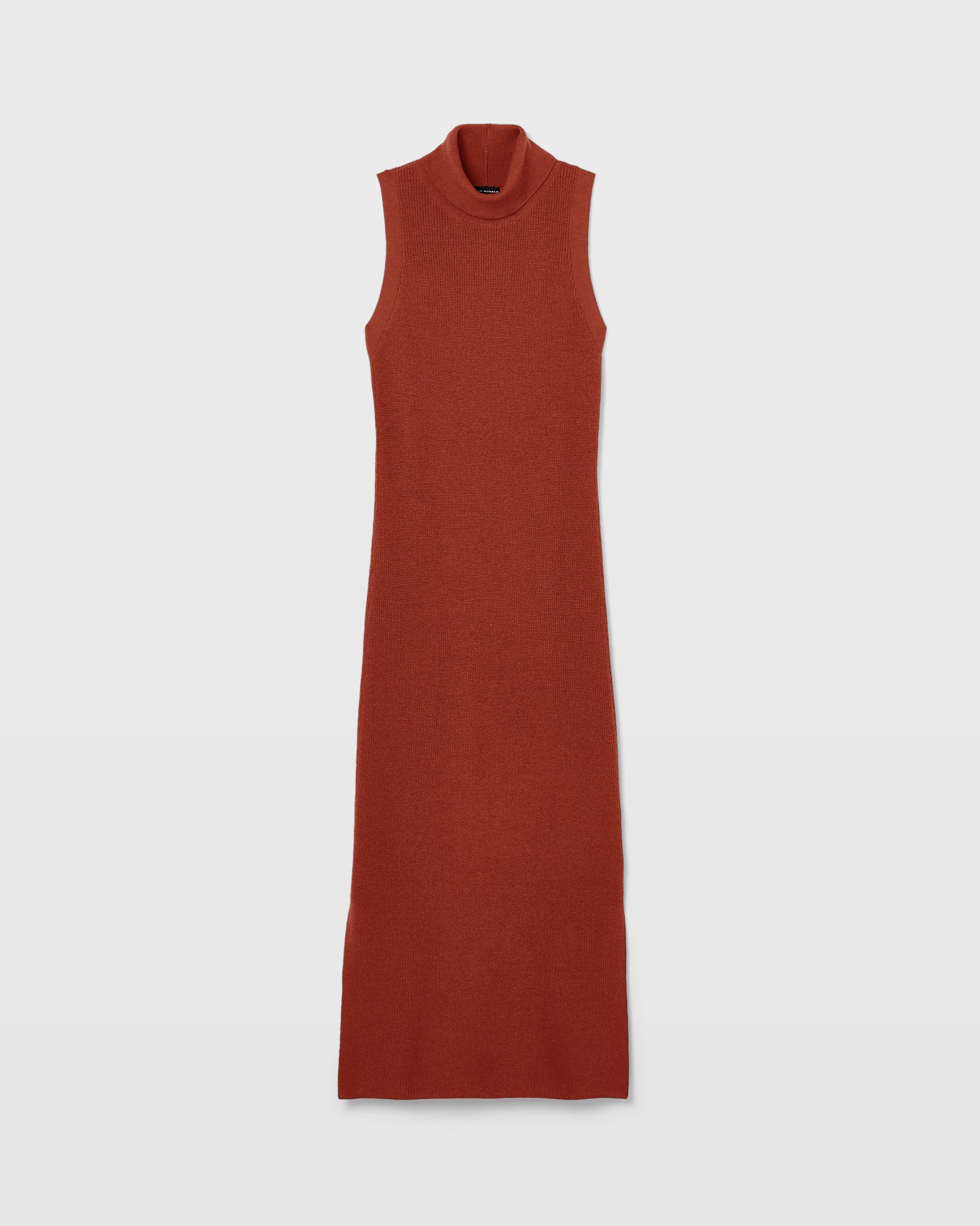CLUB MONACO - Sleeveless Merino Wool Turtleneck Midi Dress - Paprika