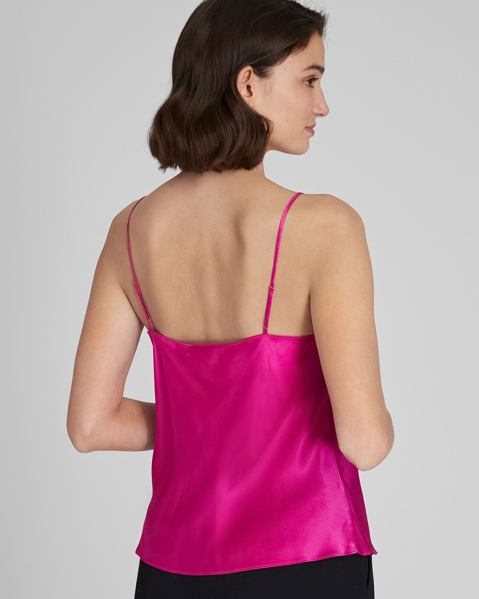 CLUB MONACO - Camisole en soie charmeuse - Fuchsia