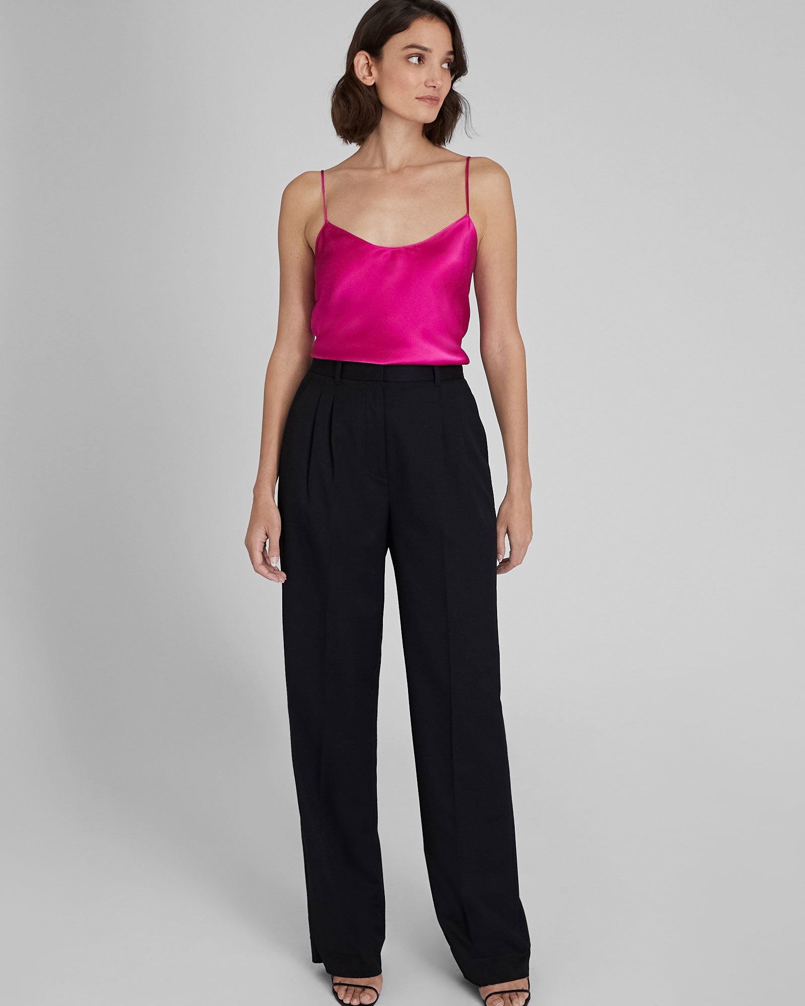 CLUB MONACO - Camisole en soie charmeuse - Fuchsia
