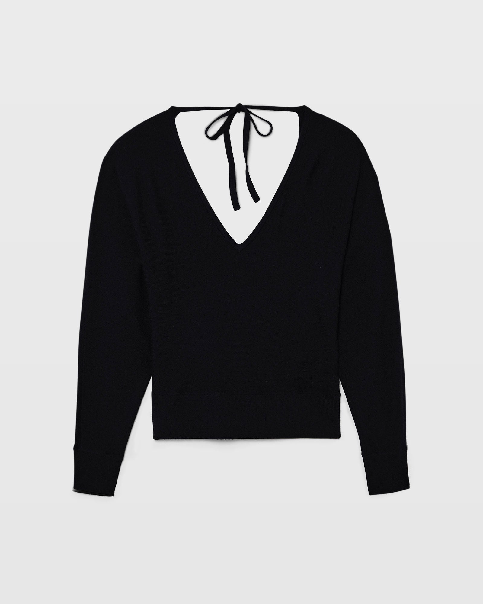CLUB MONACO - V-Neck Cashmere Dolman Sweater - Black