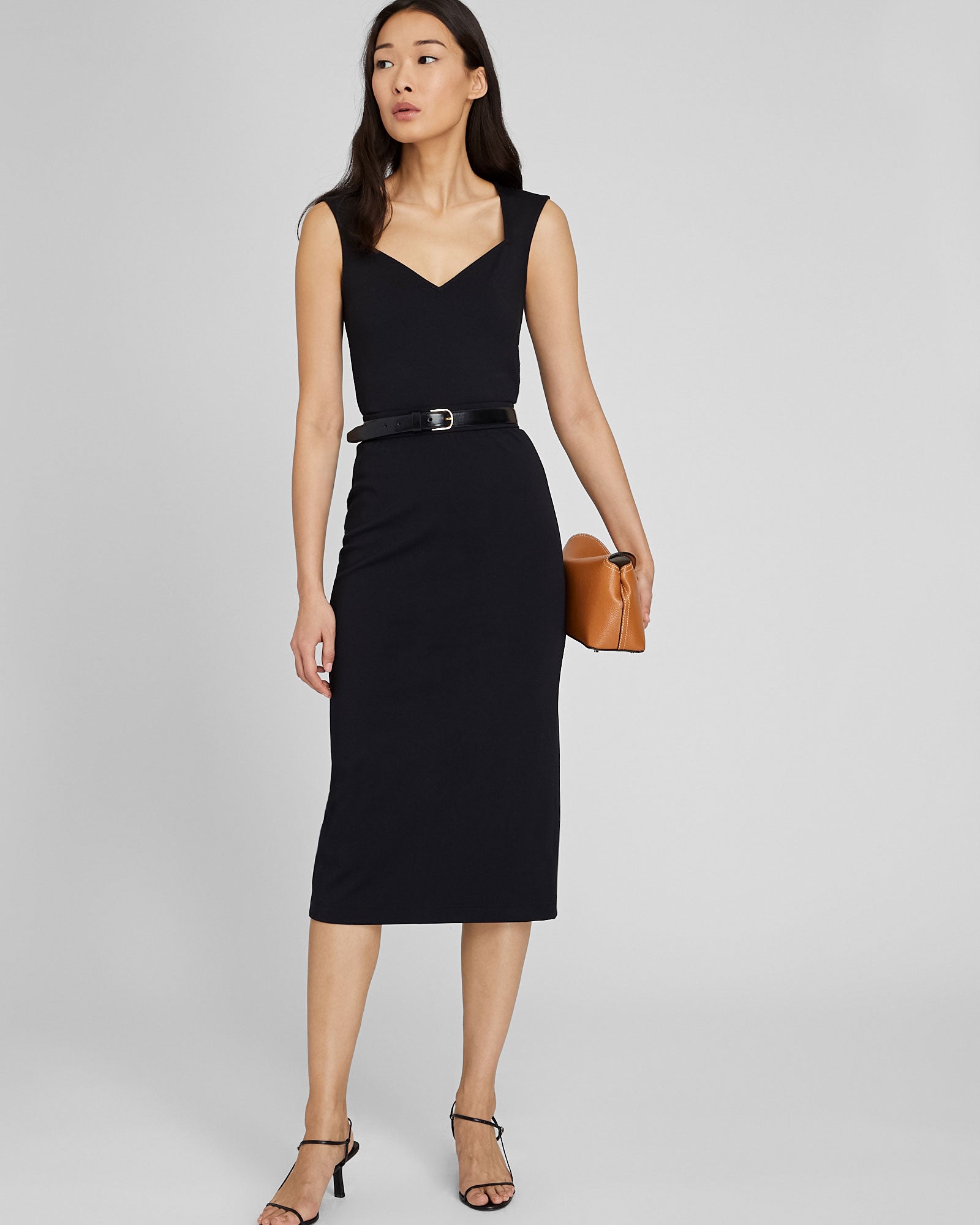CLUB MONACO - Sculpted Knit Top - Black