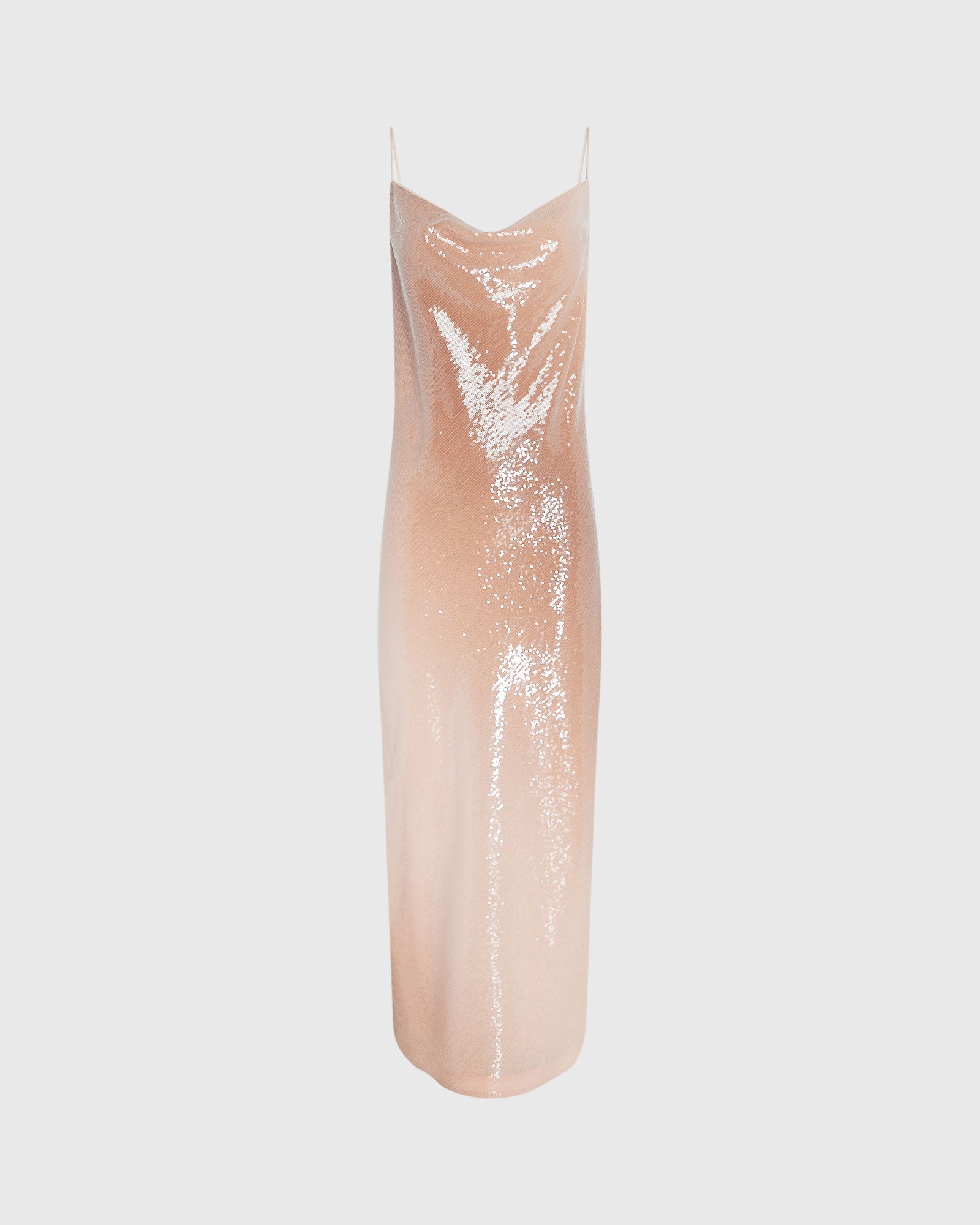 CLUB MONACO - Robe nuisette à sequins - Rose Pâle