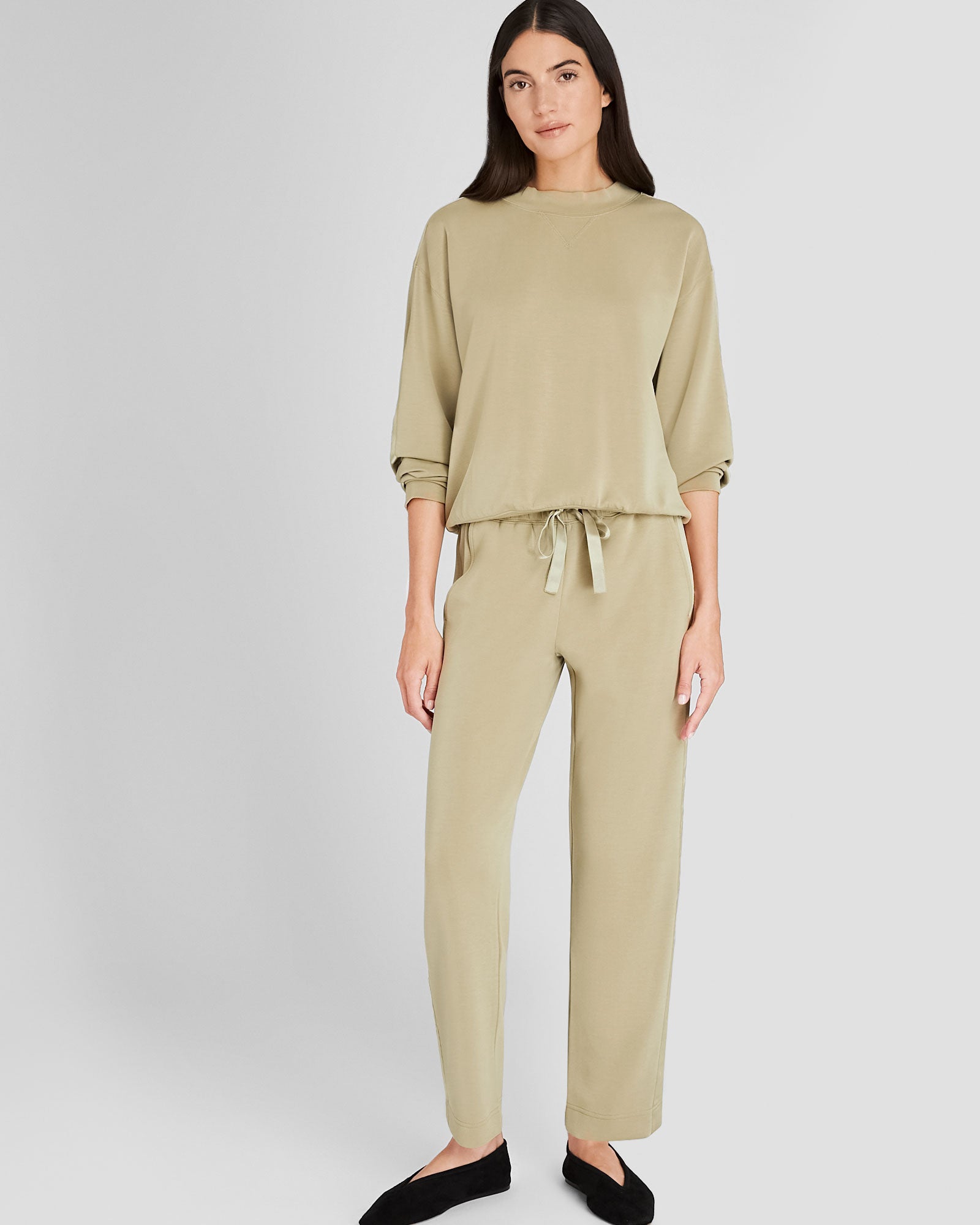 CLUB MONACO - Satin Stripe Pant - Thym