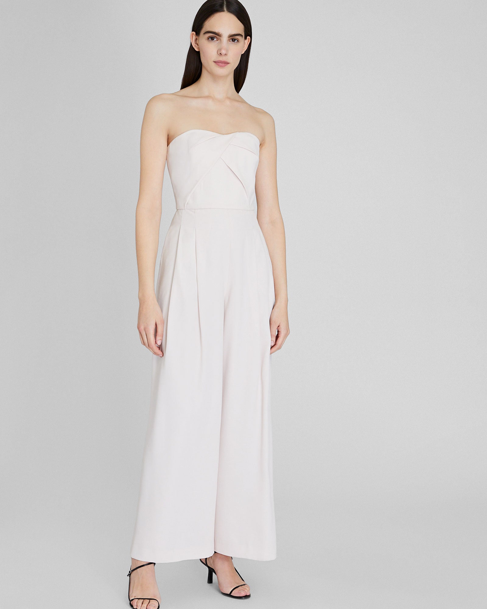 CLUB MONACO - Combinaison drapée sans bretelles - Rose clair