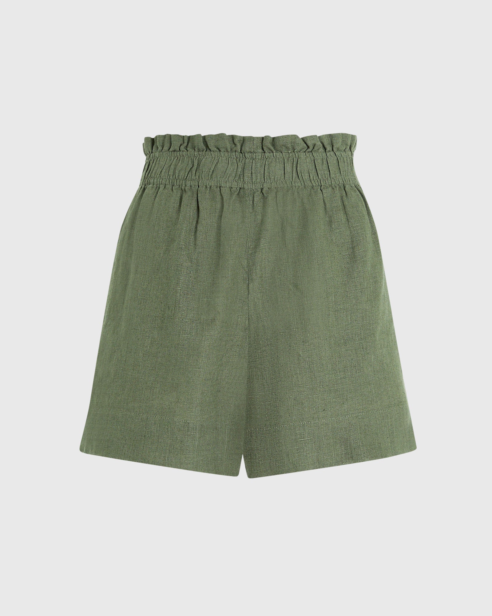 CLUB MONACO - Linen Blend Pull-On Short - Thyme