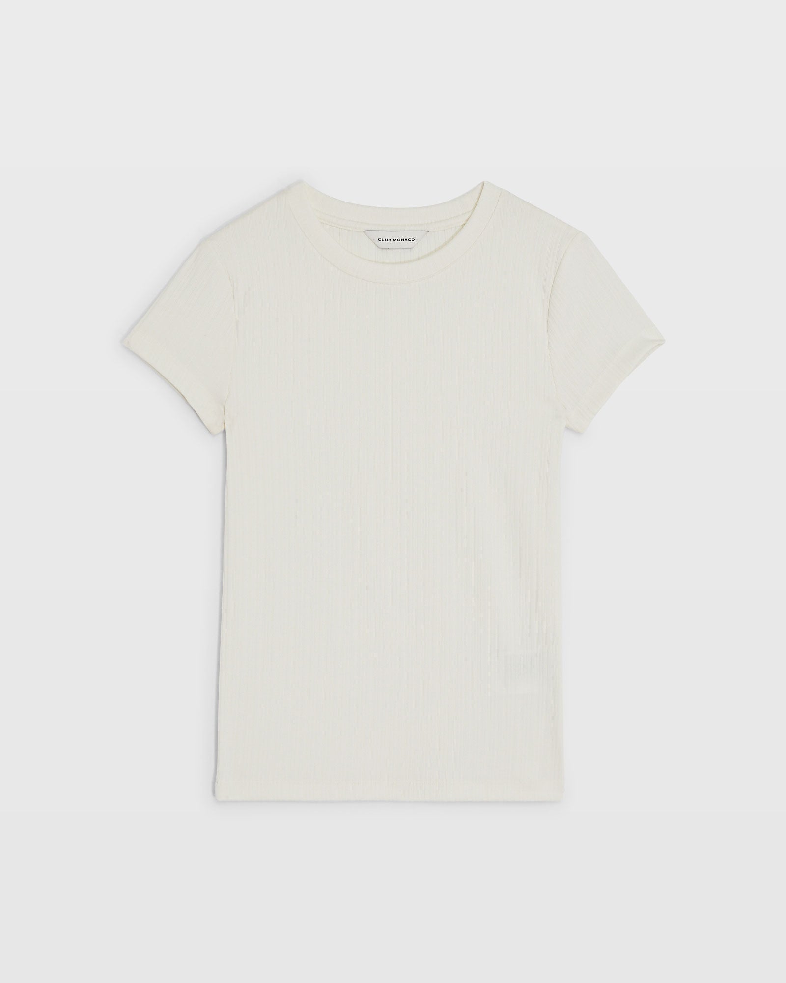 CLUB MONACO - T-shirt plissé Bowee - Blanc Antique