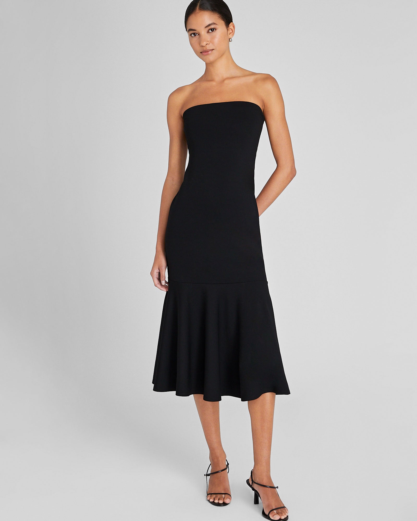 CLUB MONACO - Robe en tricot sans bretelles - Noir