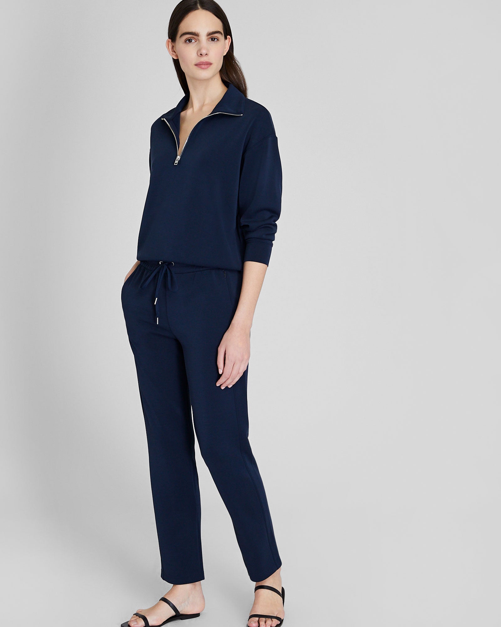 CLUB MONACO - Pantalon de survêtement moderne - Marine