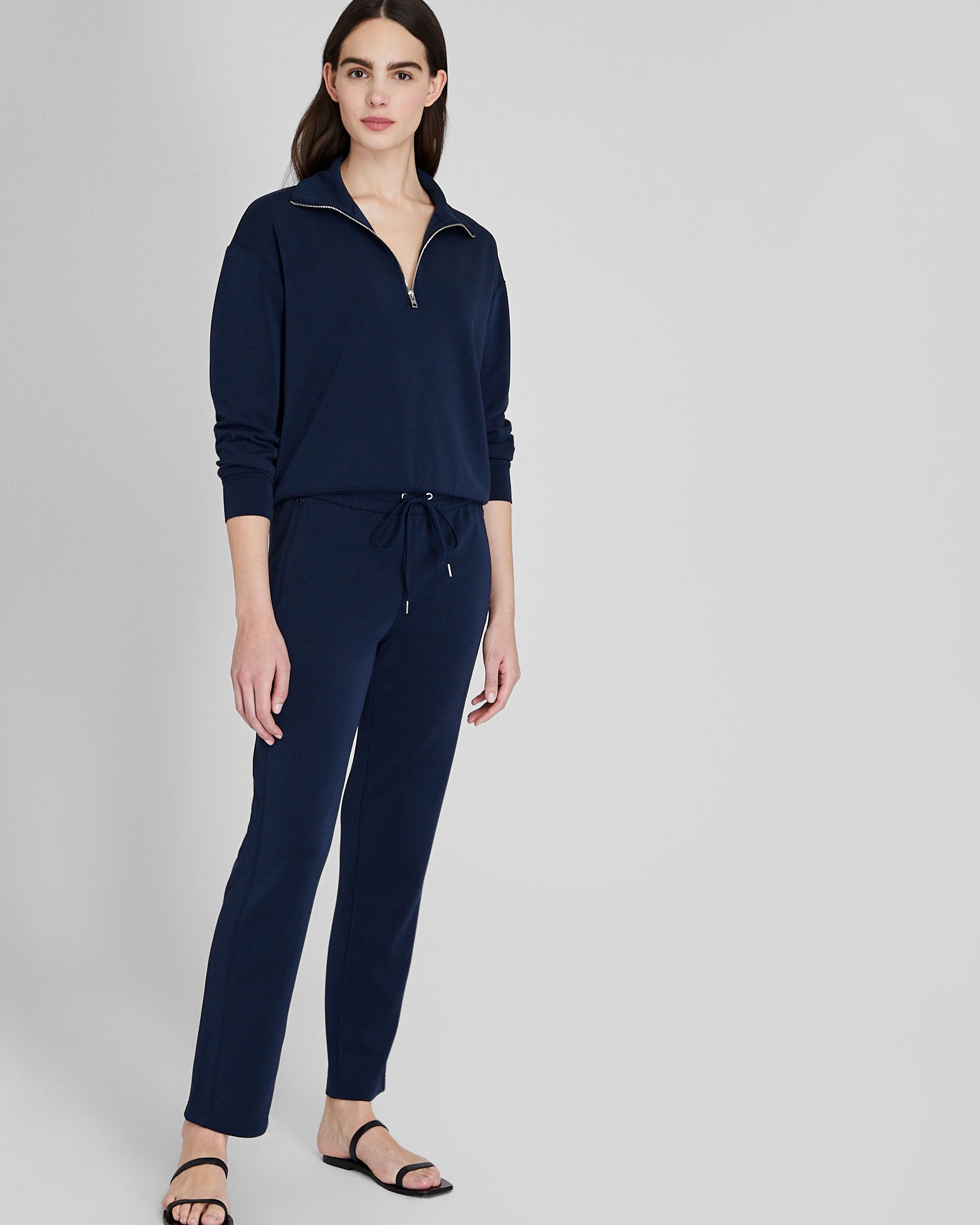CLUB MONACO - Pantalon de survêtement moderne - Marine
