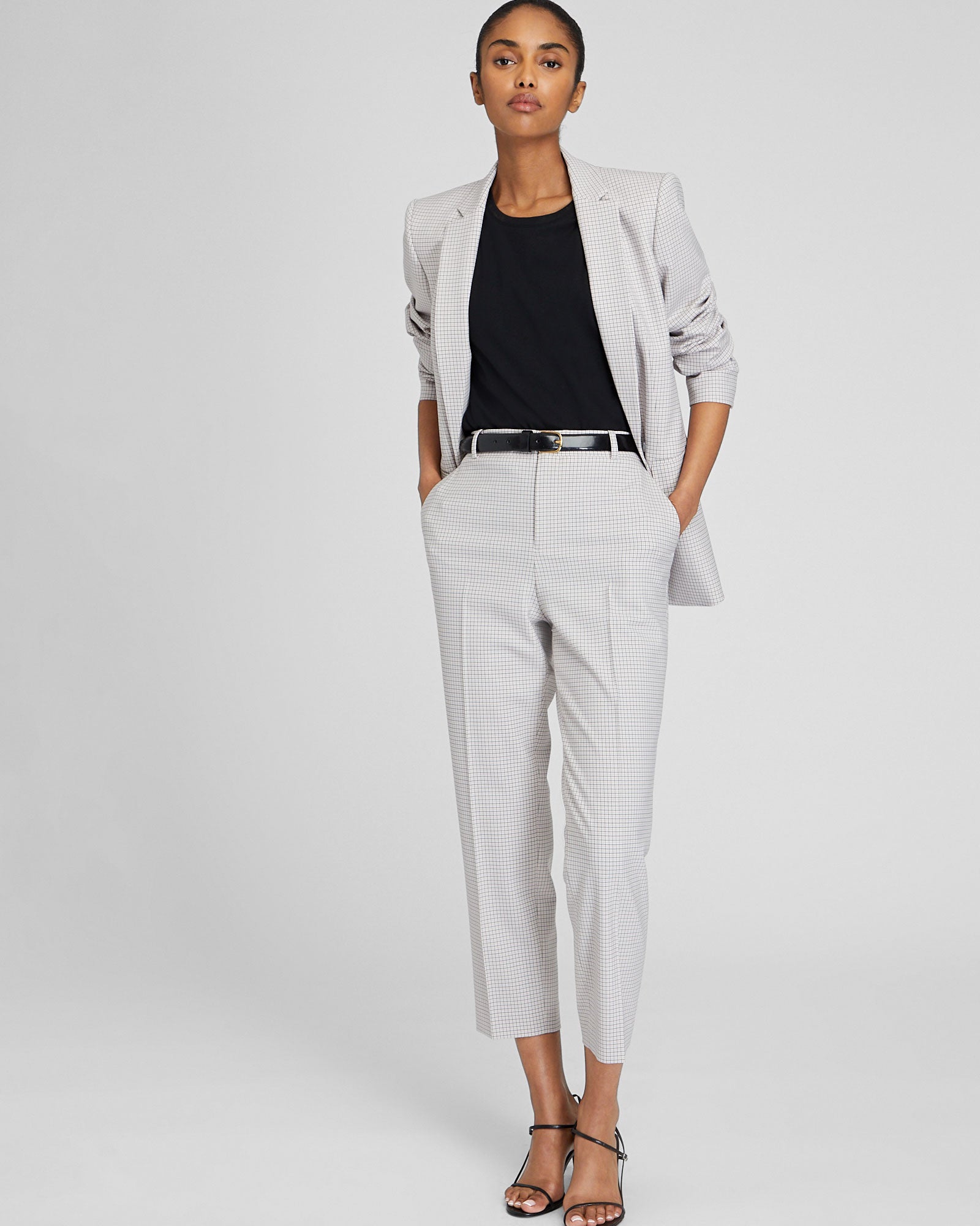 CLUB MONACO - Borrem Pant - Beige Mix