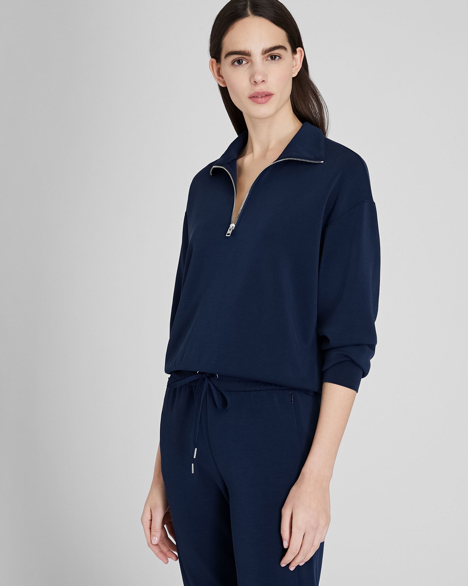 CLUB MONACO - Chandail en tissu de plongée - Marine