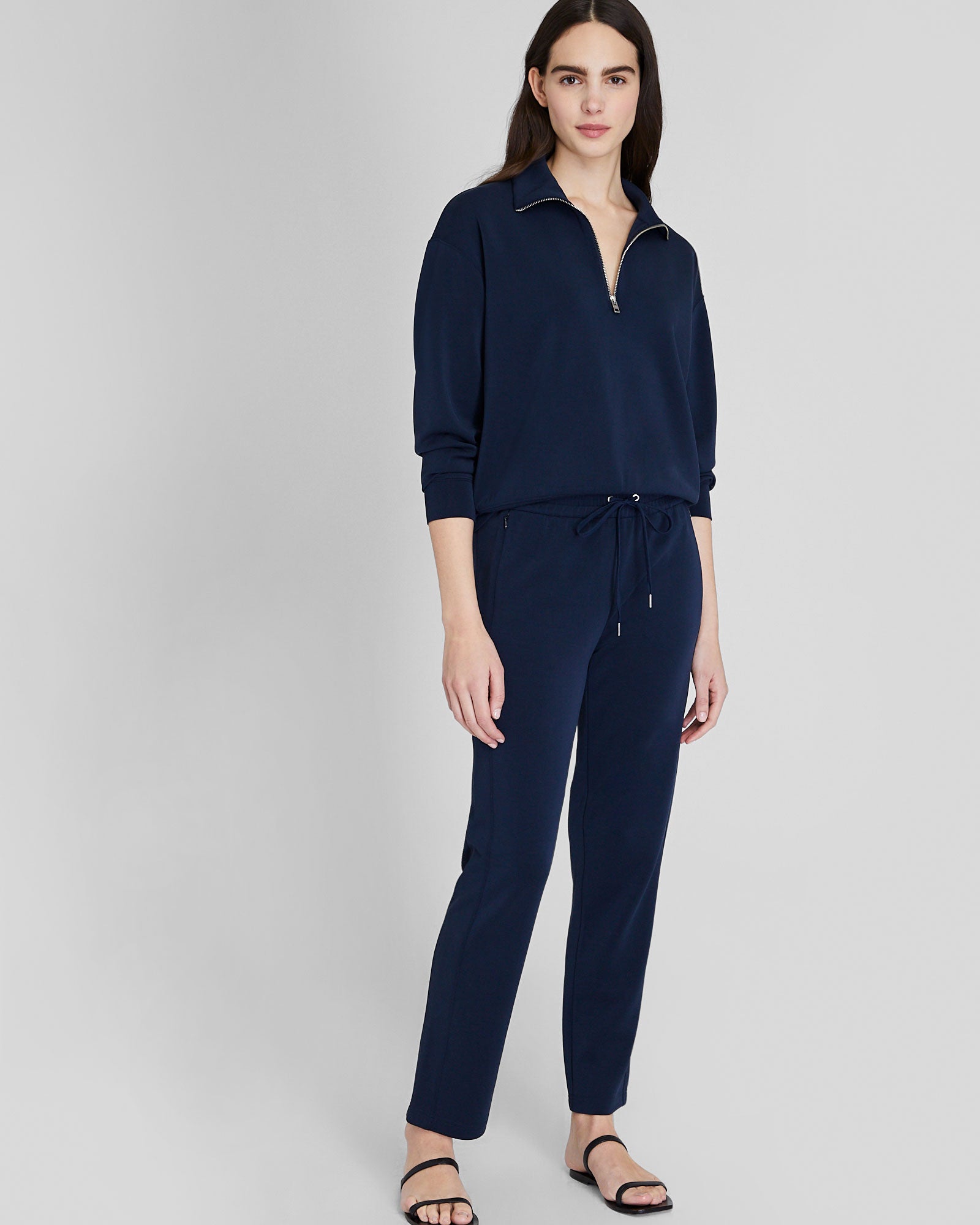 CLUB MONACO - Chandail en tissu de plongée - Marine