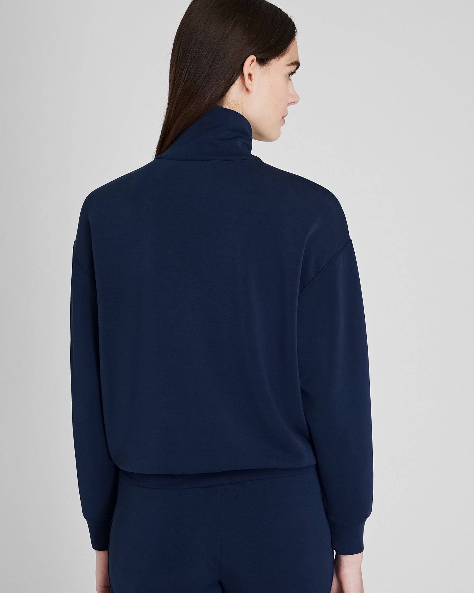 CLUB MONACO - Chandail en tissu de plongée - Marine