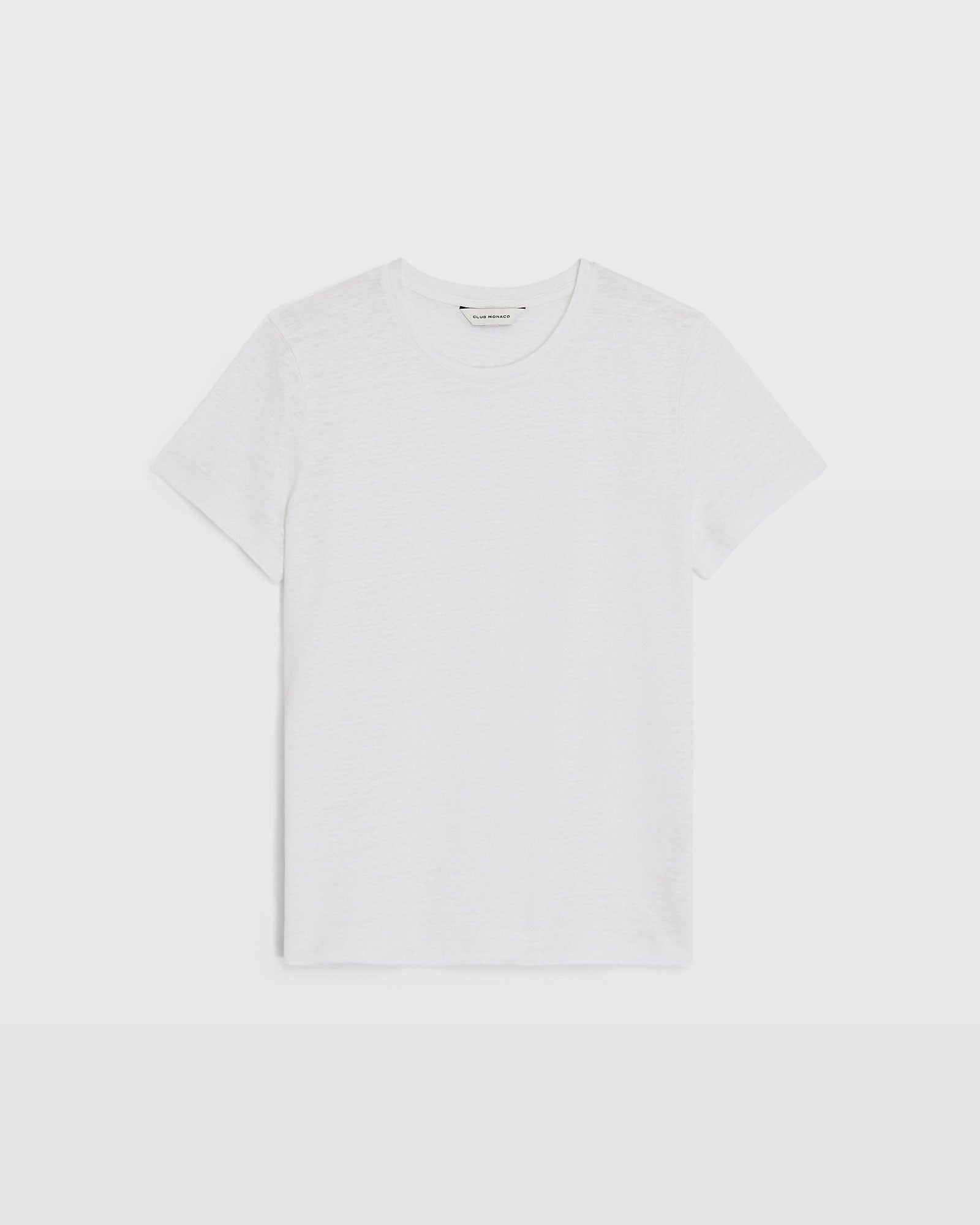 CLUB MONACO - Linen Tee - White
