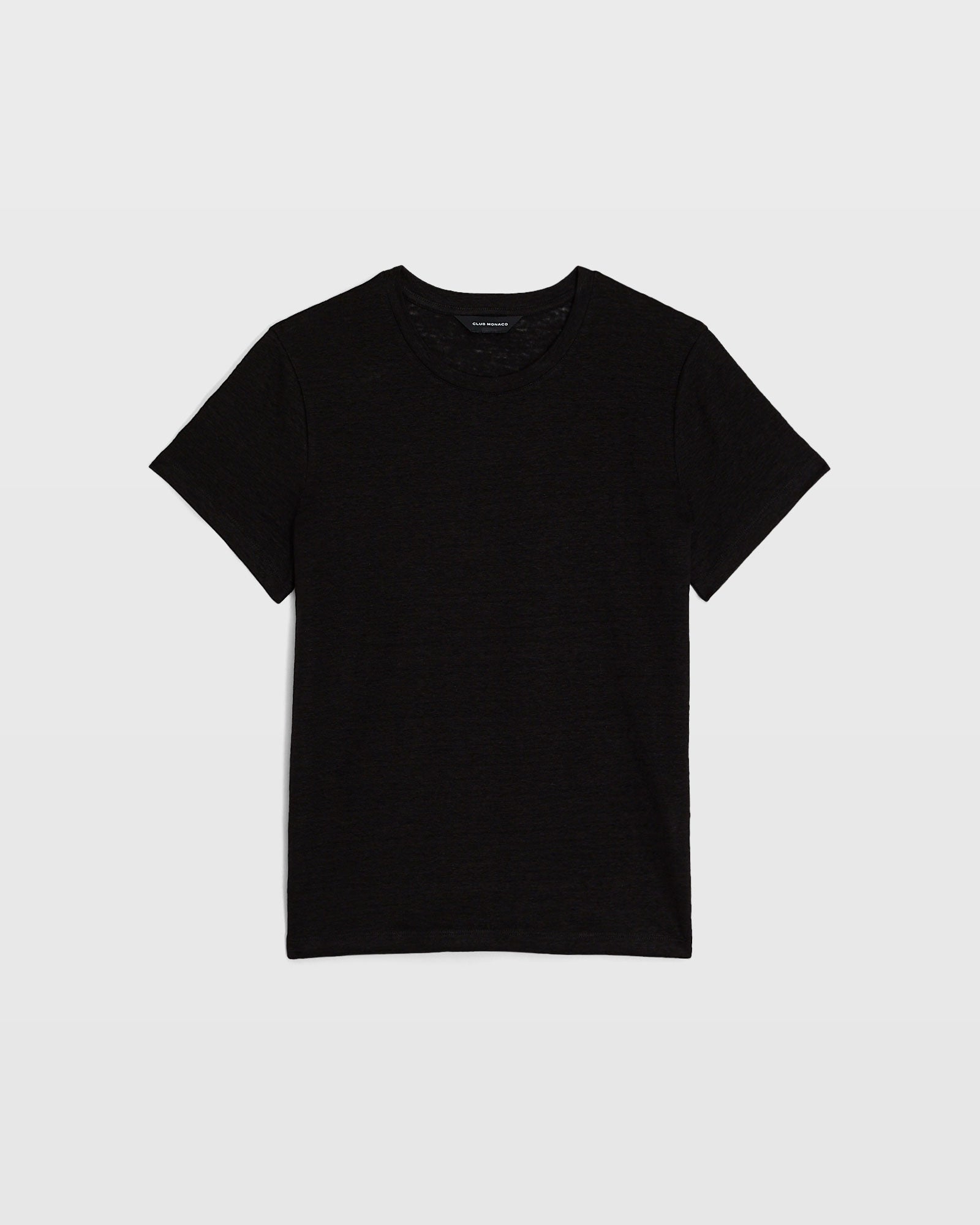 CLUB MONACO - T-shirt en lin - Noir