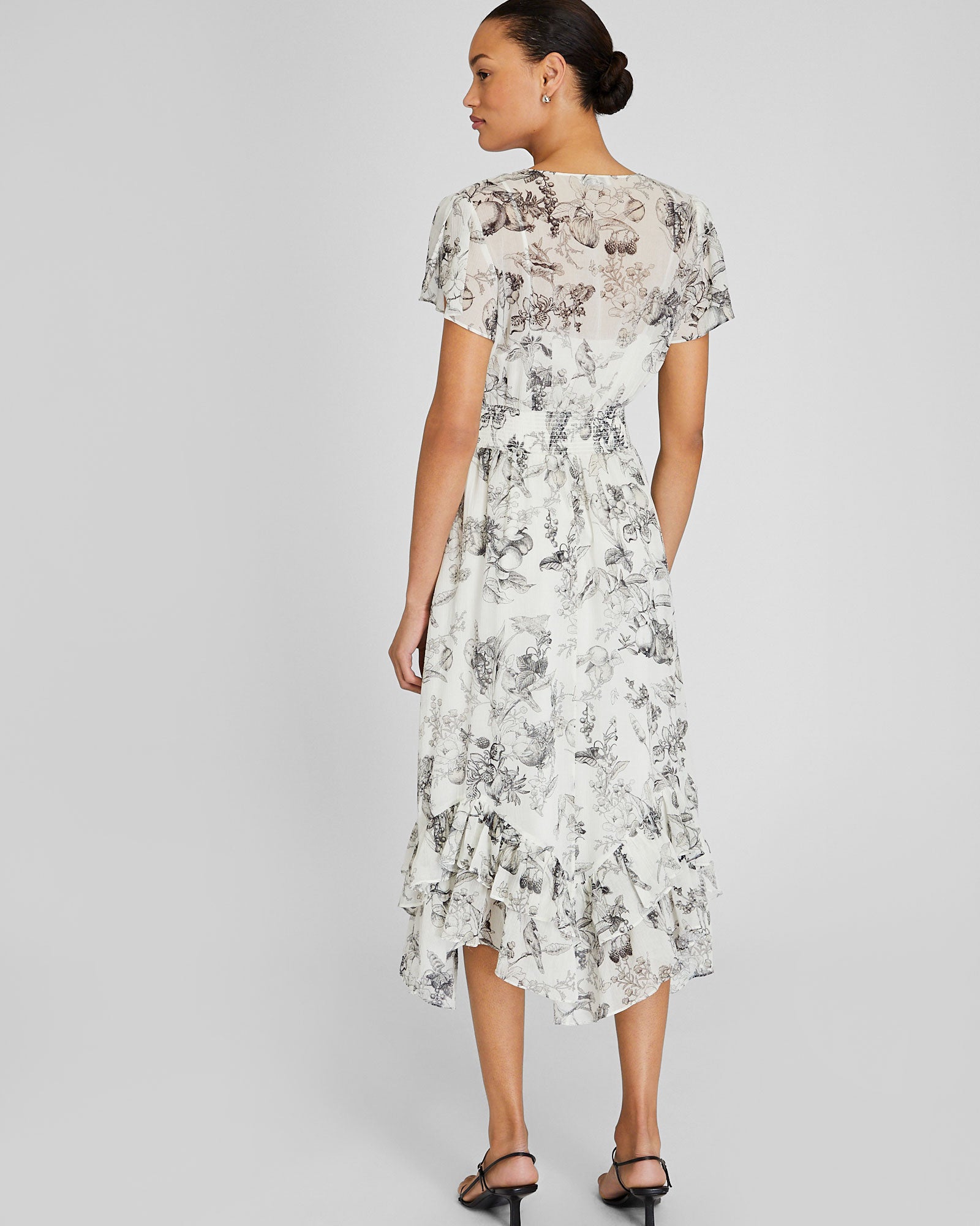 CLUB MONACO - Robe à ourlet asymétrique - Blanc