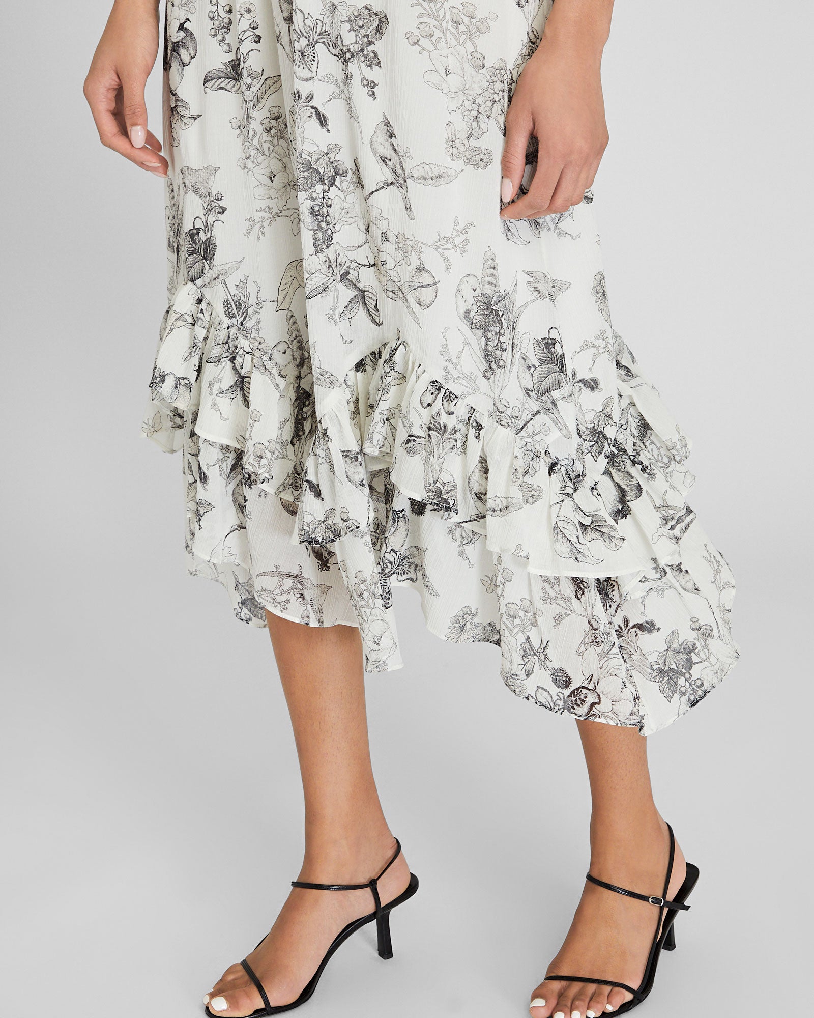 CLUB MONACO - Robe à ourlet asymétrique - Blanc