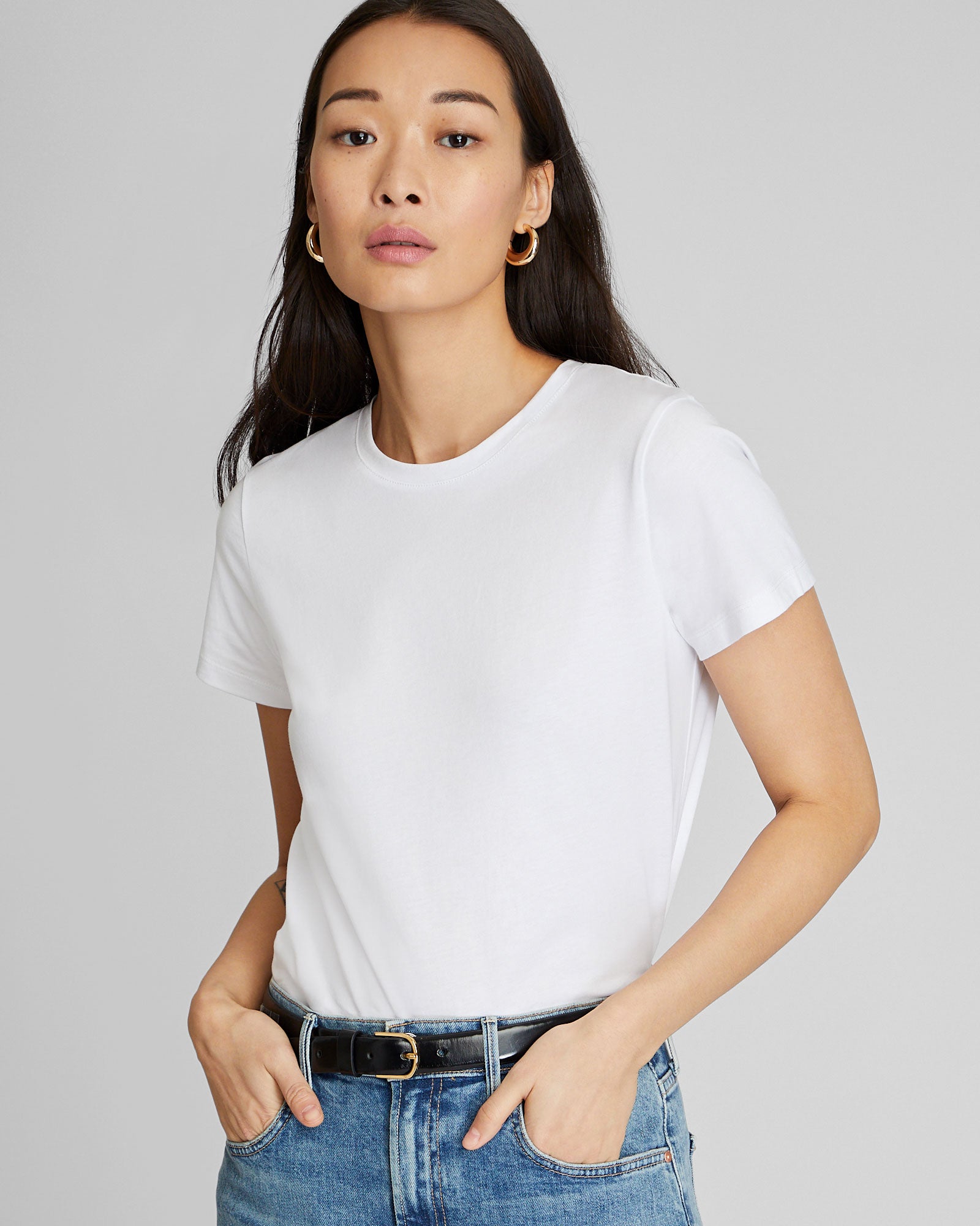 CLUB MONACO - The Crewneck Tee - White