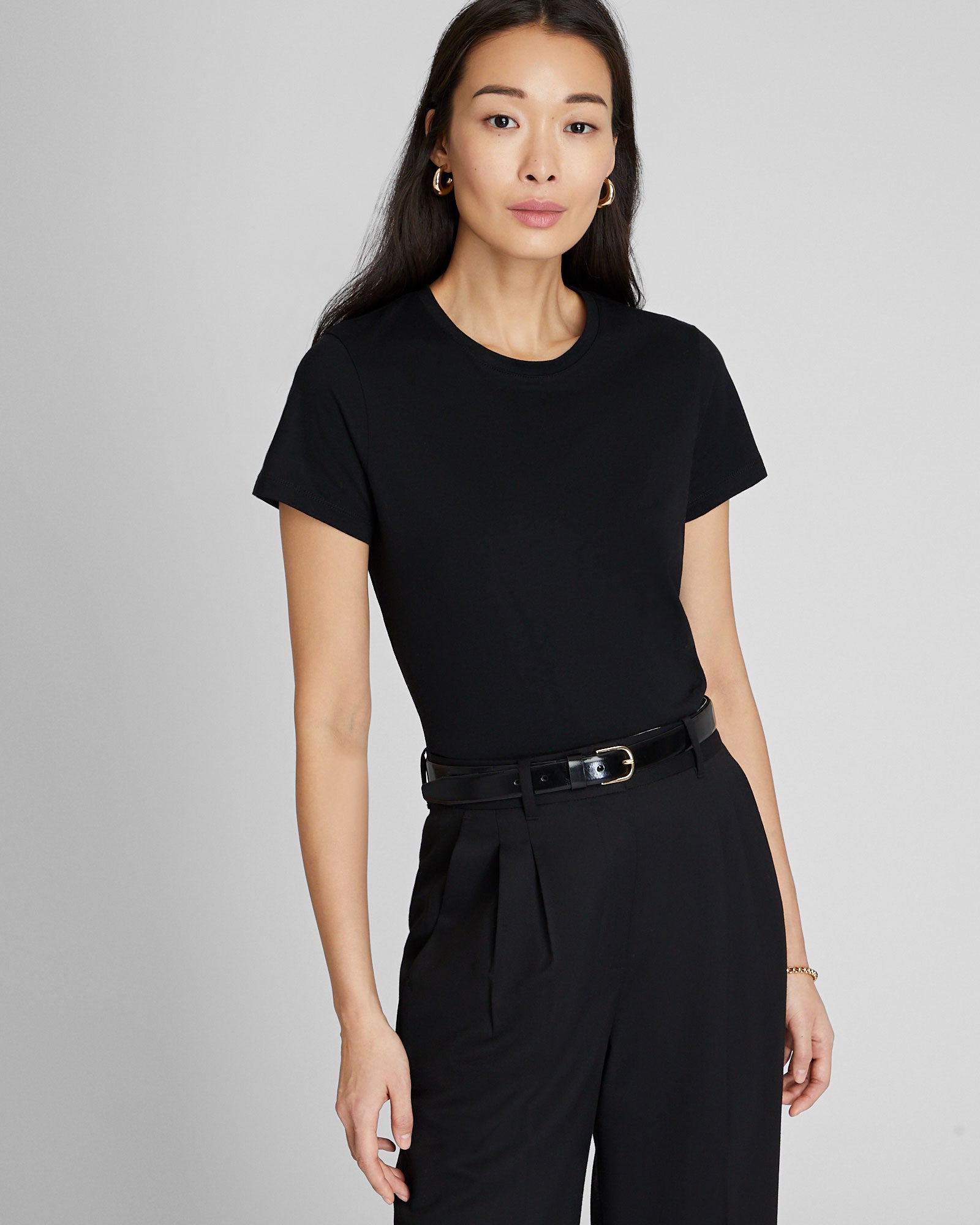 CLUB MONACO - The Crewneck Tee - Black