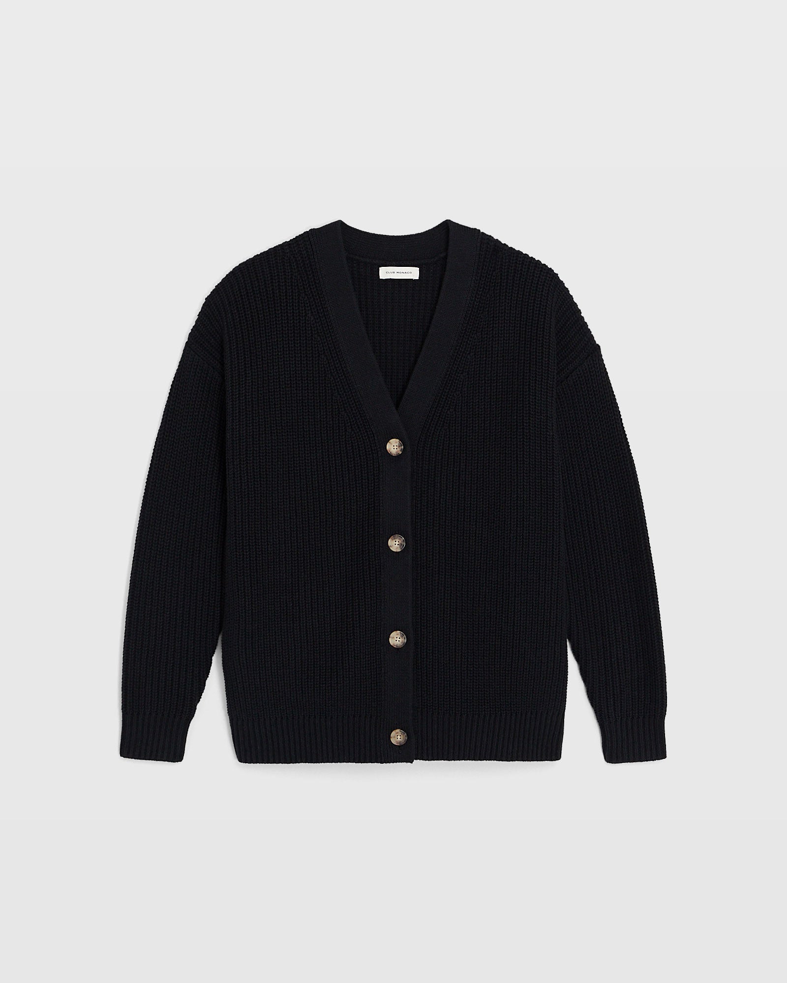 CLUB MONACO - Cardigan boutonné surdimensionné - Noir