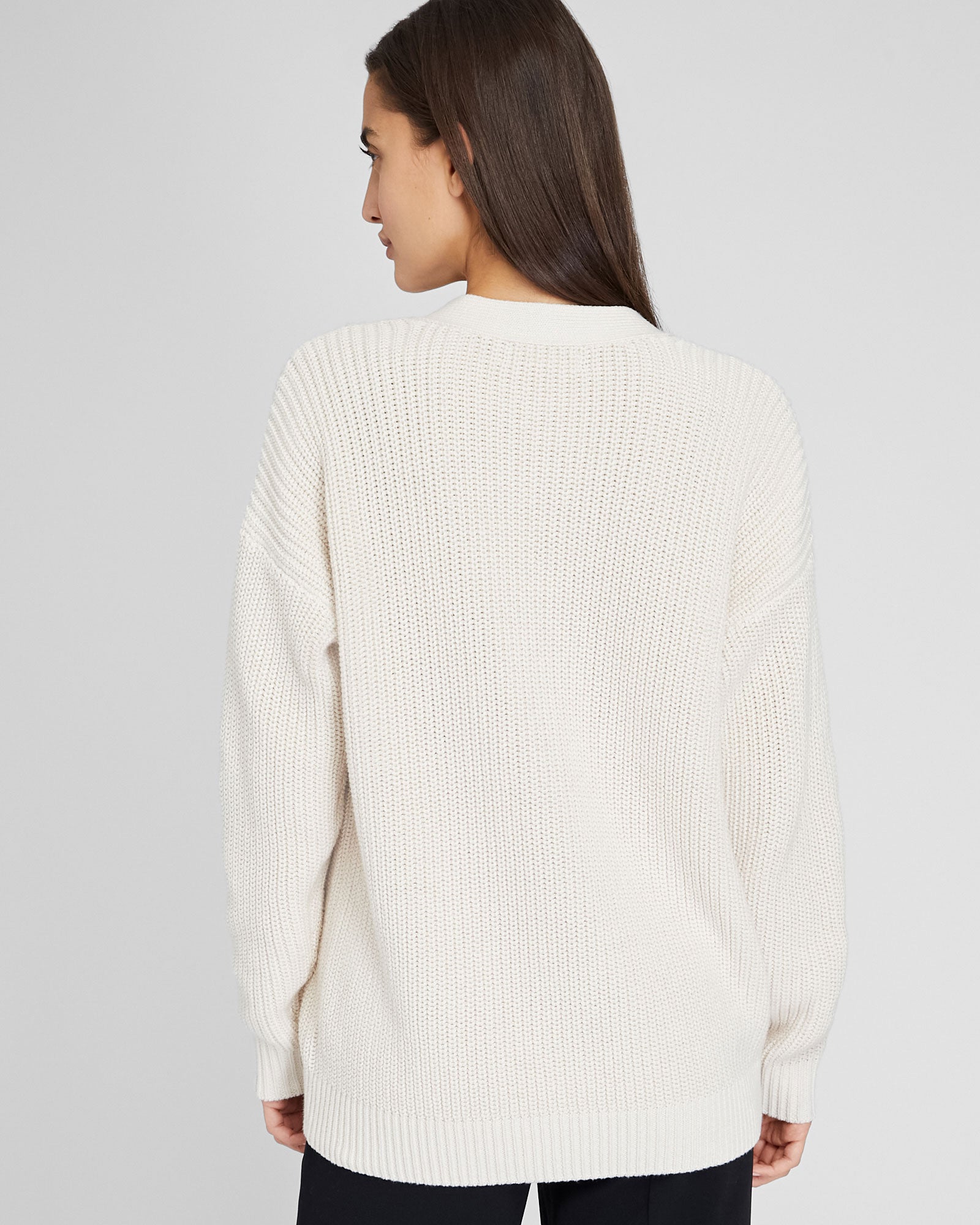 CLUB MONACO - Relaxed Cotton Cardigan - Oatmeal