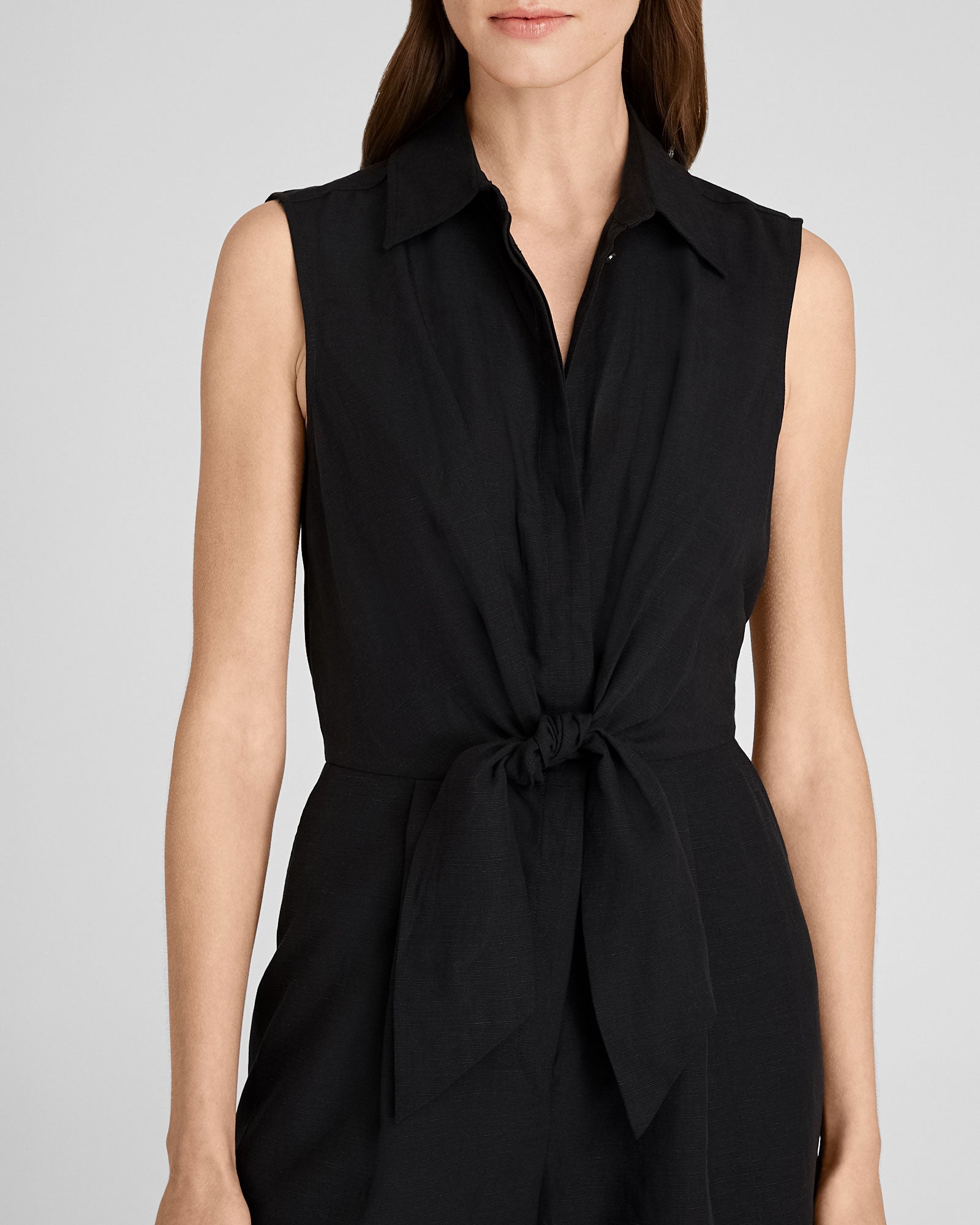 CLUB MONACO - Combishort noué sur le devant - Noir