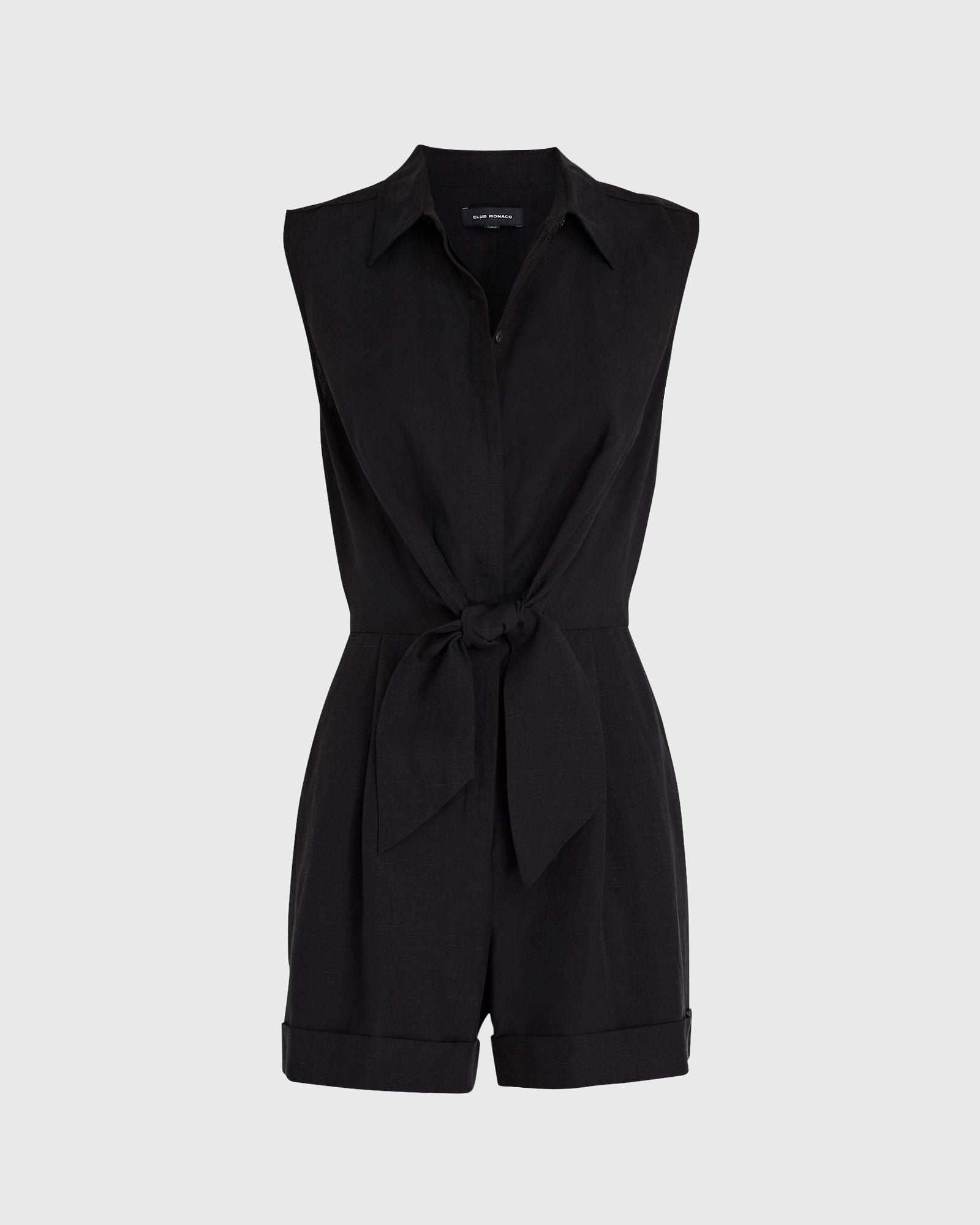 CLUB MONACO - Combishort noué sur le devant - Noir
