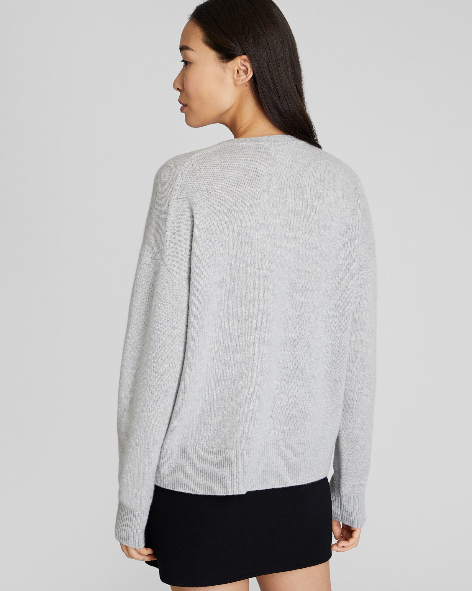 CLUB MONACO - Chandail en cachemire - Gris Chiné Clair