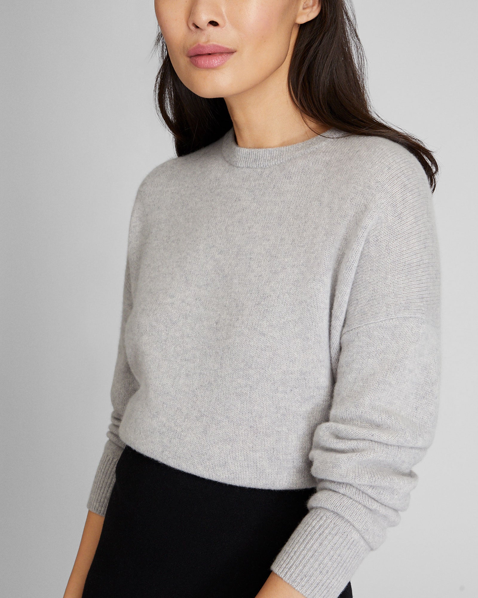 CLUB MONACO - Chandail en cachemire - Gris Chiné Clair