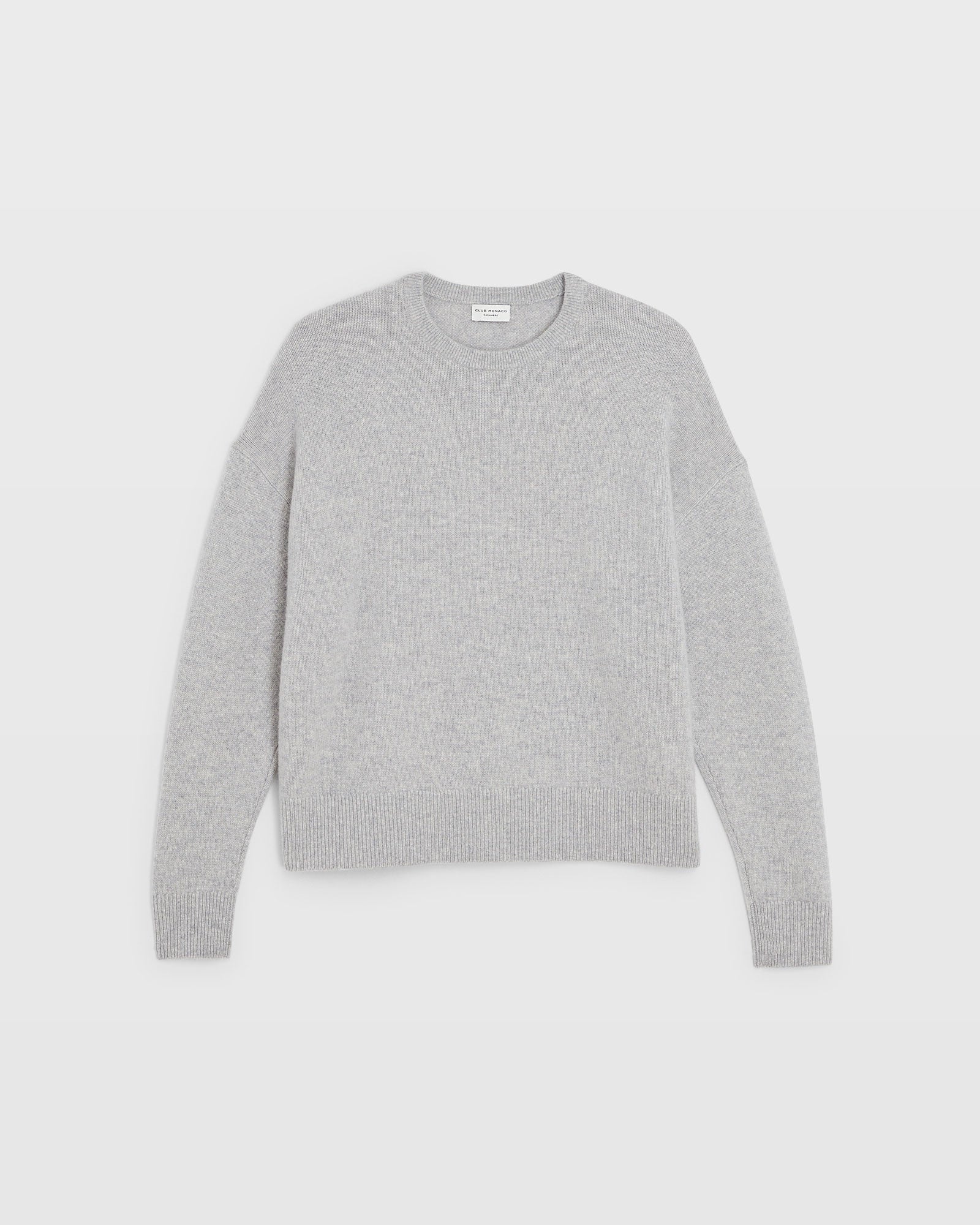 CLUB MONACO - Chandail en cachemire - Gris Chiné Clair