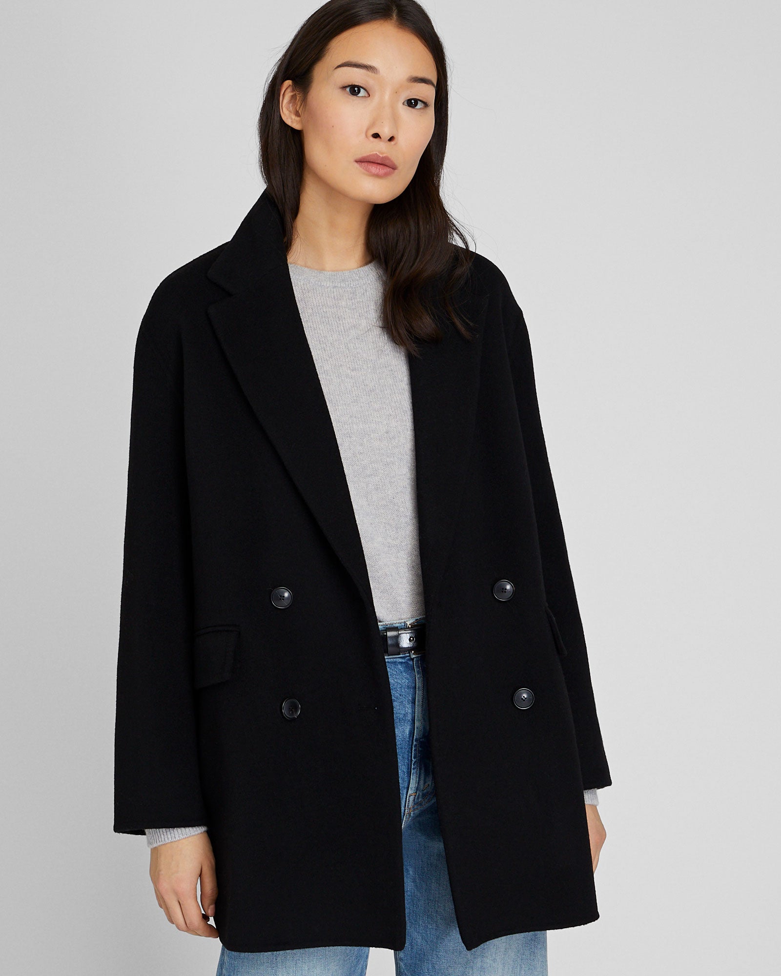 CLUB MONACO - Faith Midi Coat - Black