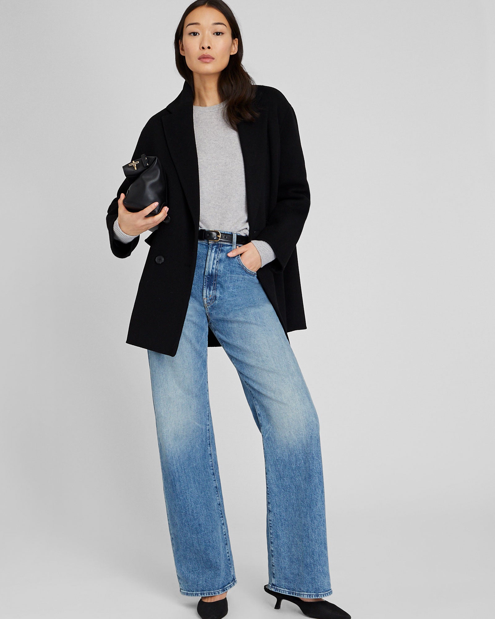 CLUB MONACO - Faith Midi Coat - Black