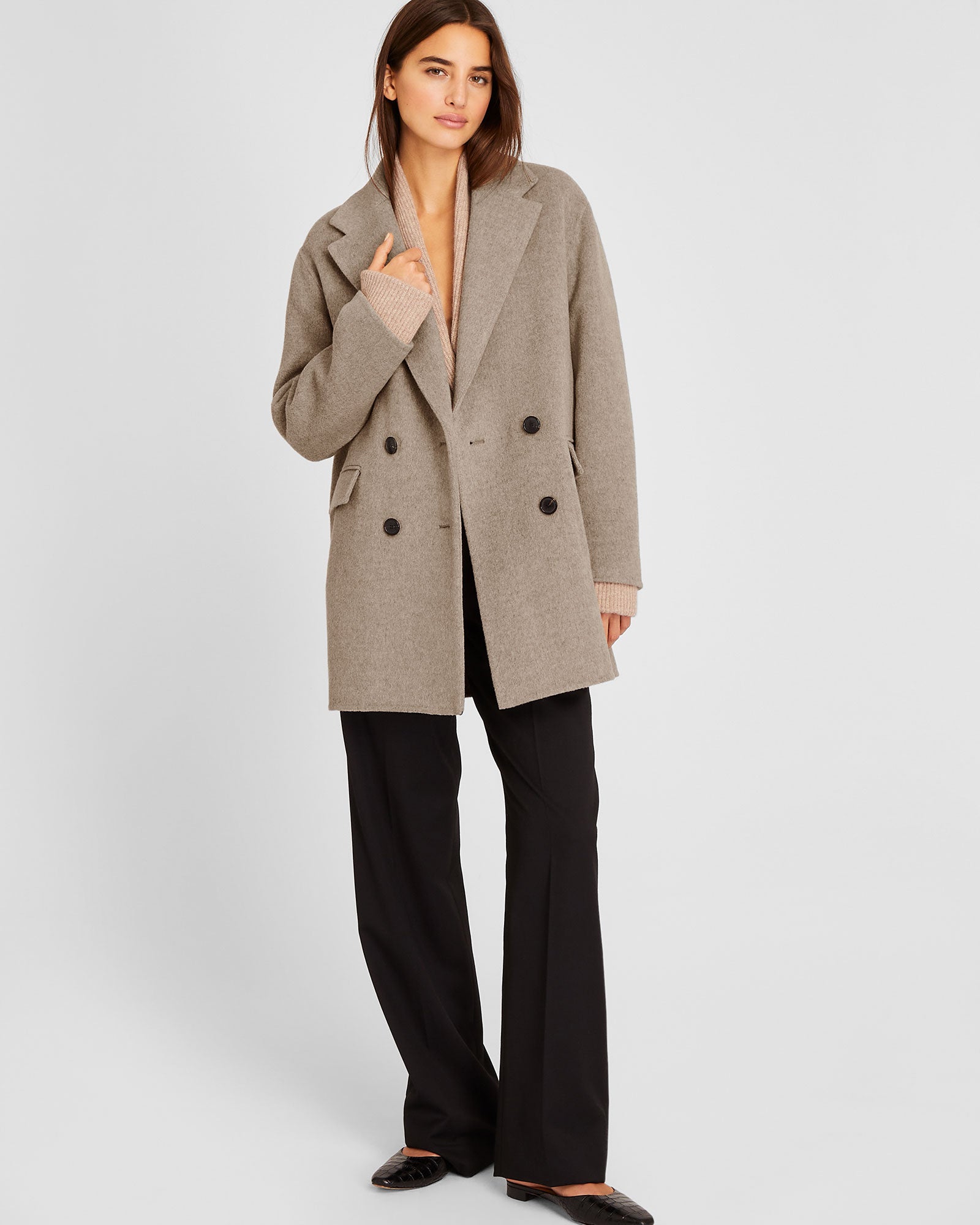 CLUB MONACO - Faith Midi Coat - Taupe