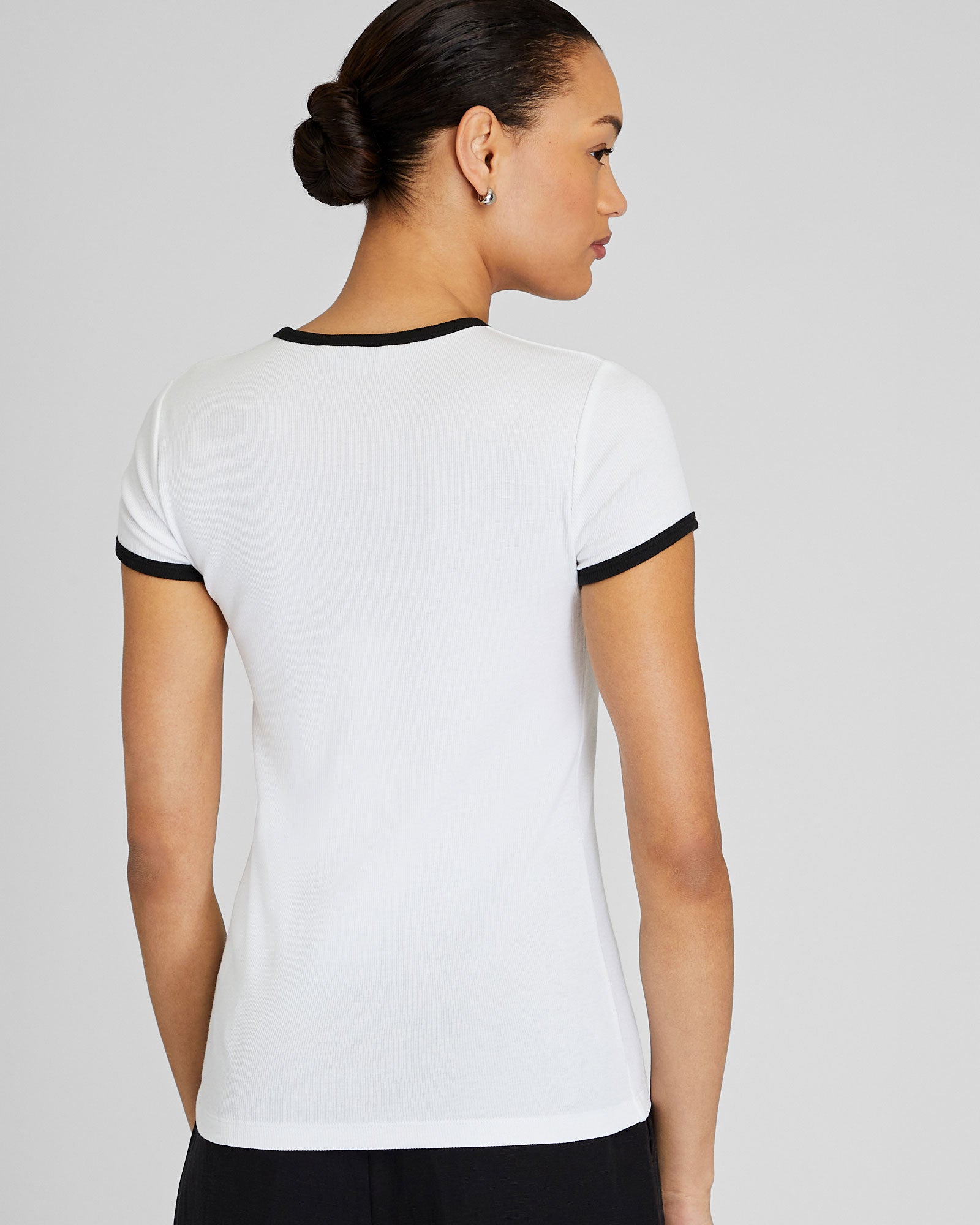 CLUB MONACO - Bowee Ringer Tee - White Base