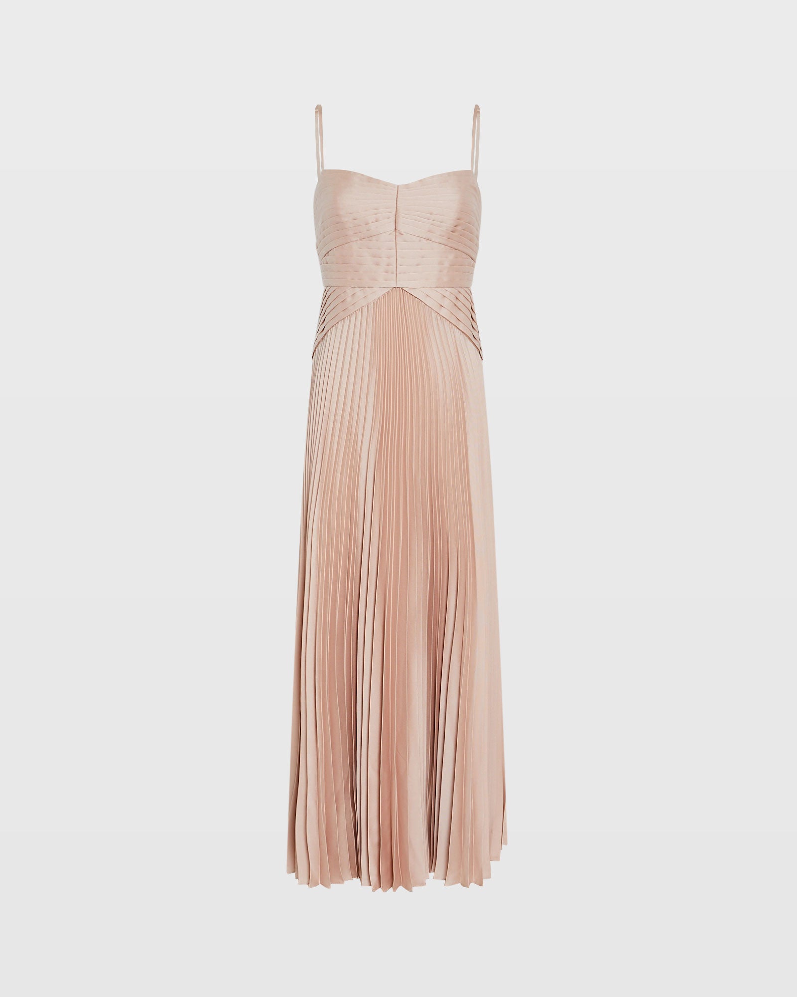 CLUB MONACO - Pleated Occasion Maxi Dress - Pink