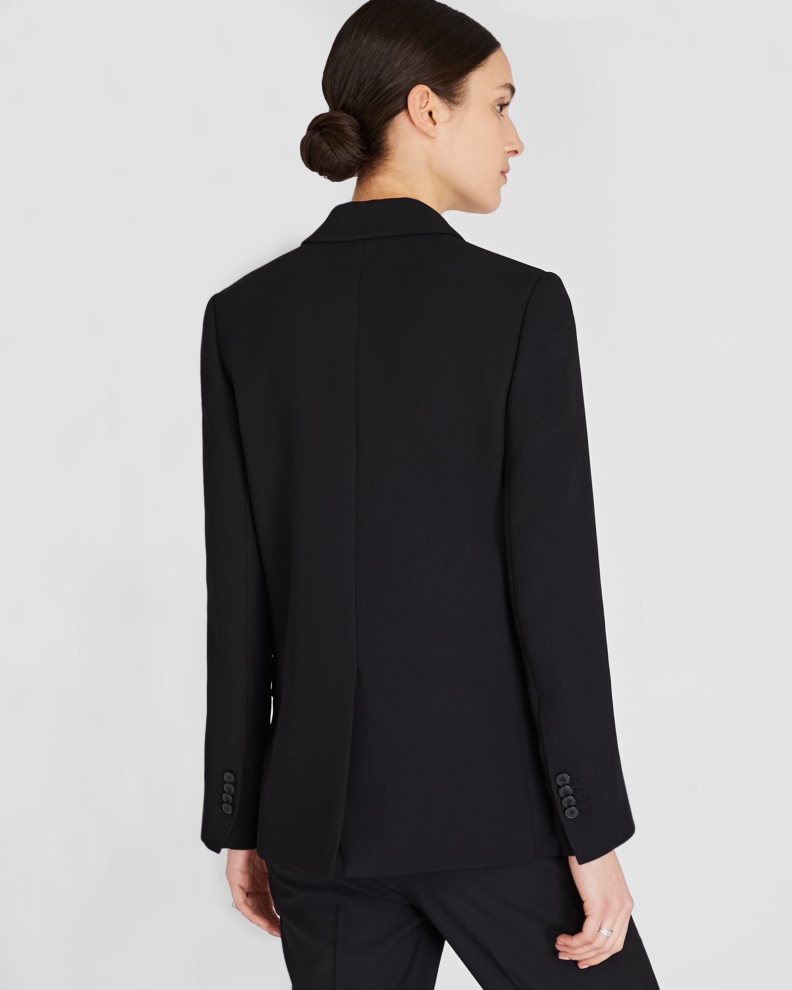 CLUB MONACO - Relaxed Single-Breasted Crepe Blazer - Black