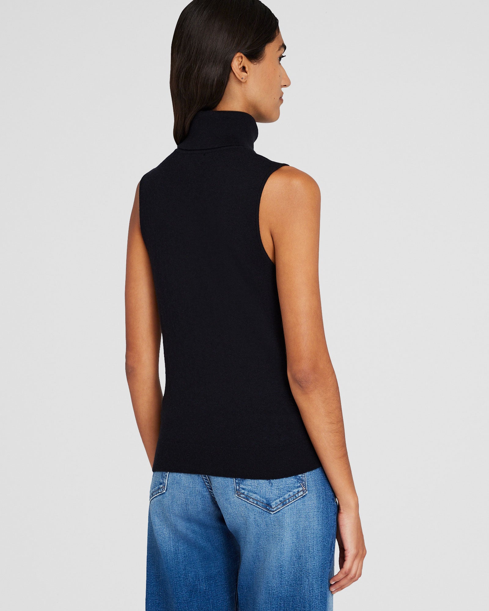 CLUB MONACO - Cashmere Turtleneck Shell - Black