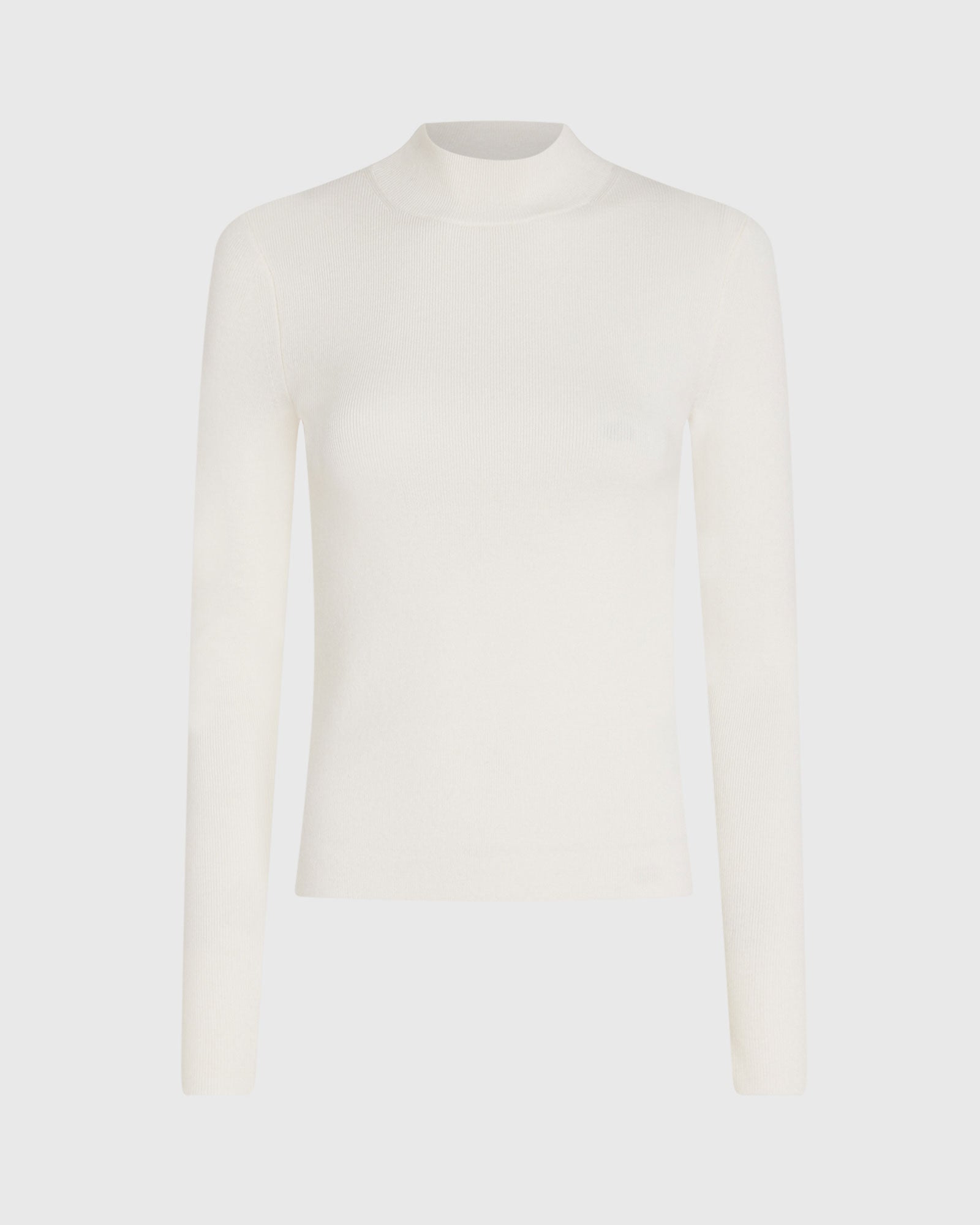 CLUB MONACO - Pull côtelé en laine mérinos - Ivoire