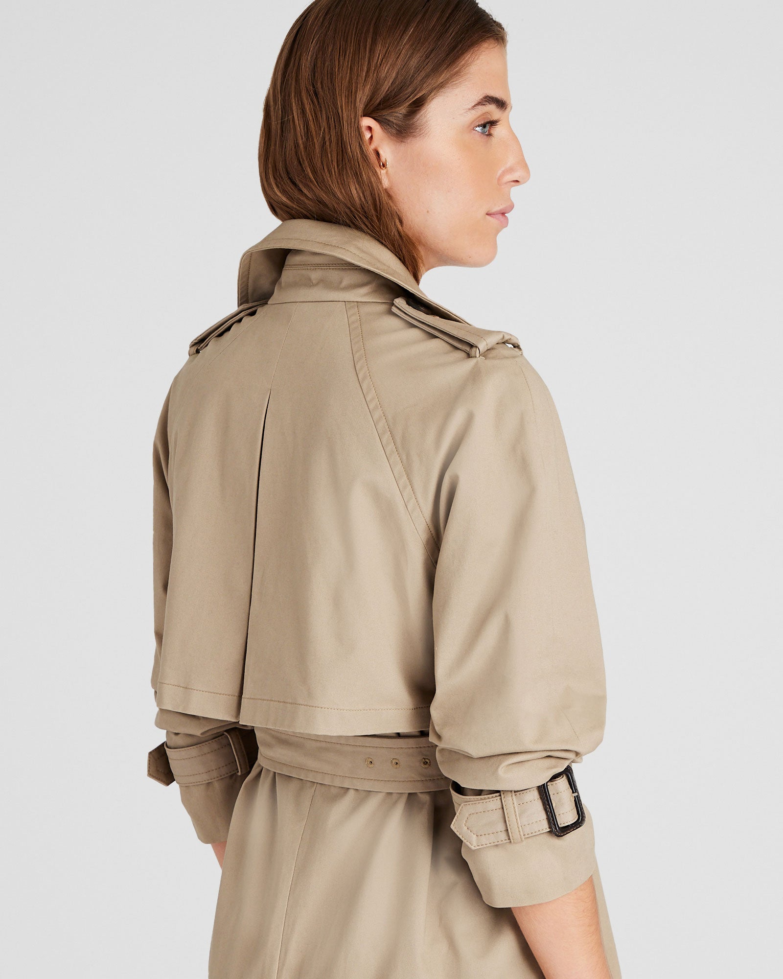 CLUB MONACO - Trench en sergé - Kaki