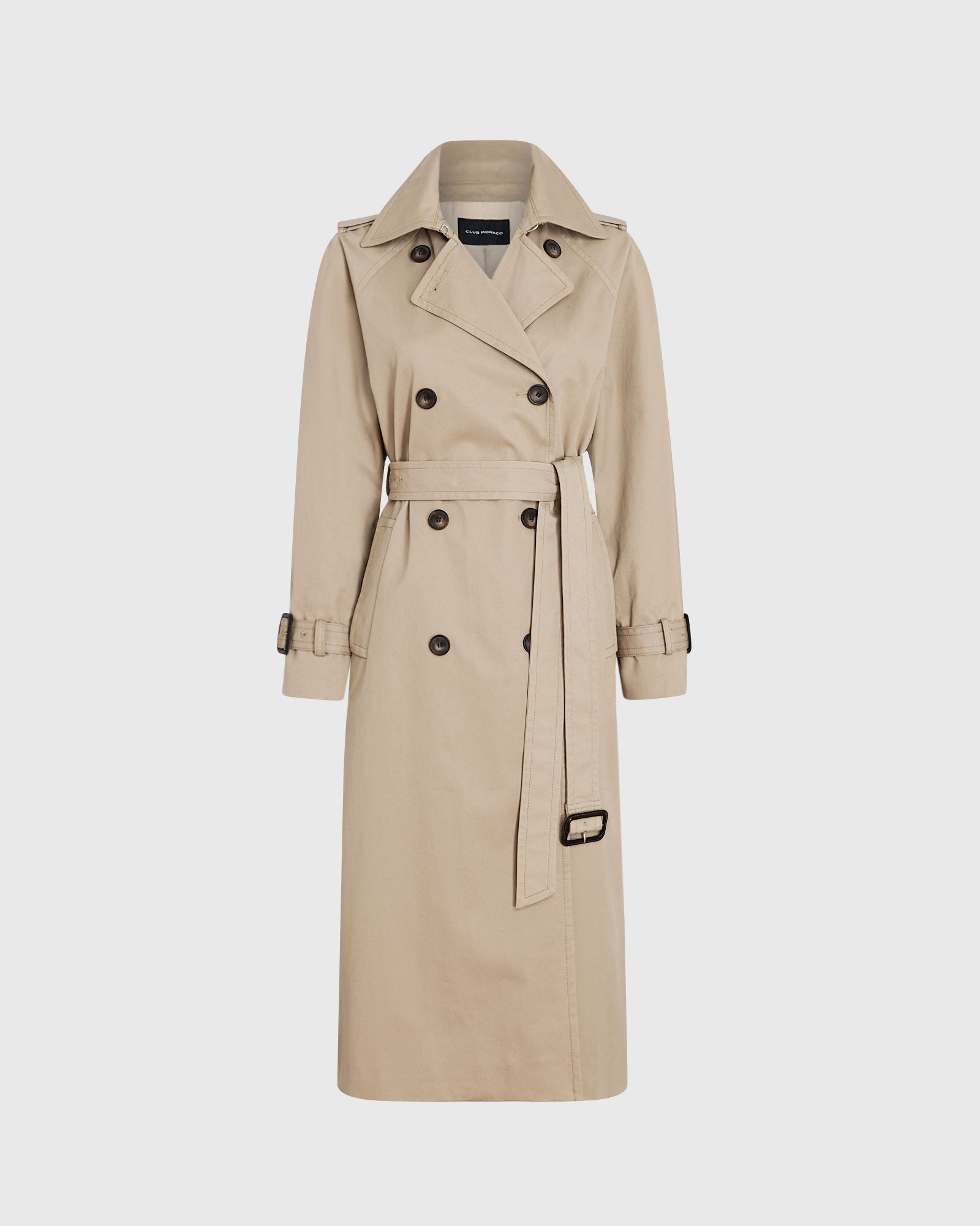 CLUB MONACO - Trench en sergé - Kaki