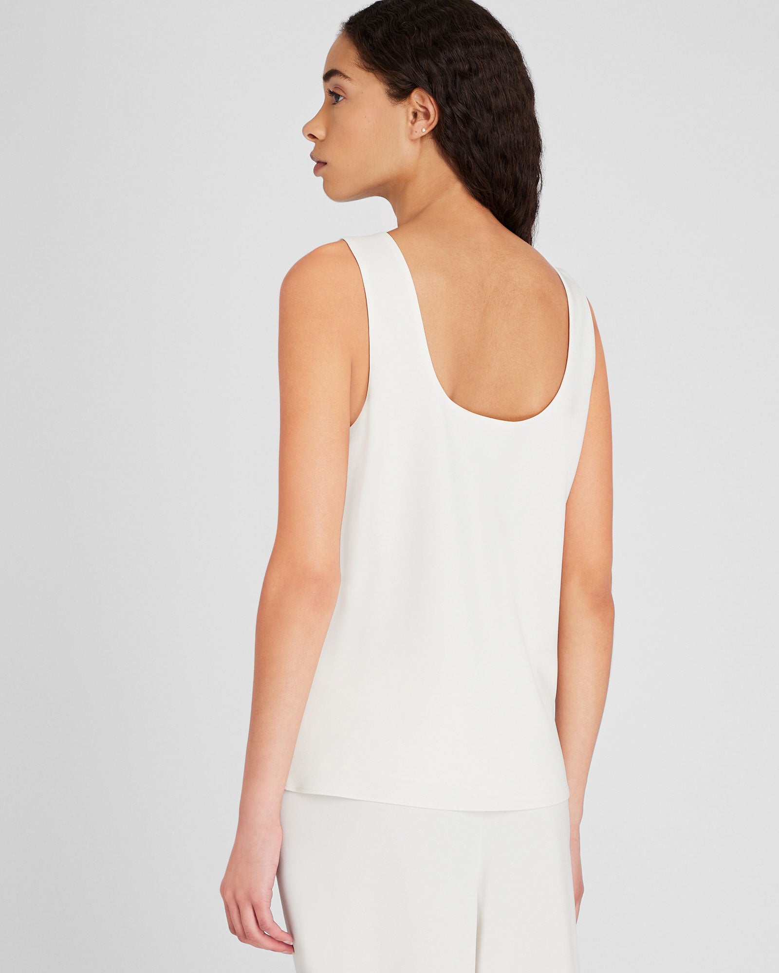 CLUB MONACO - Longline Tank Shell - Ivory