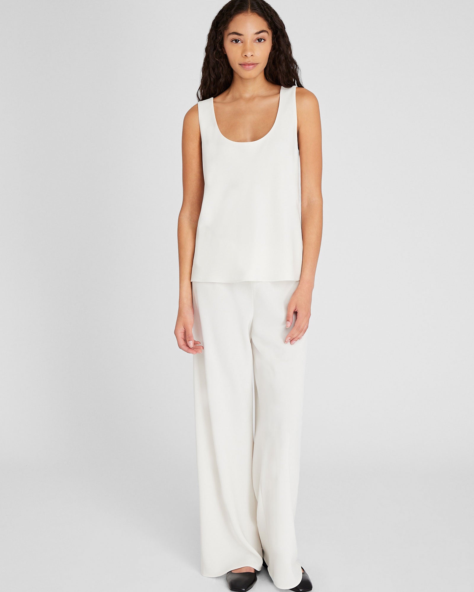 CLUB MONACO - Longline Tank Shell - Ivory