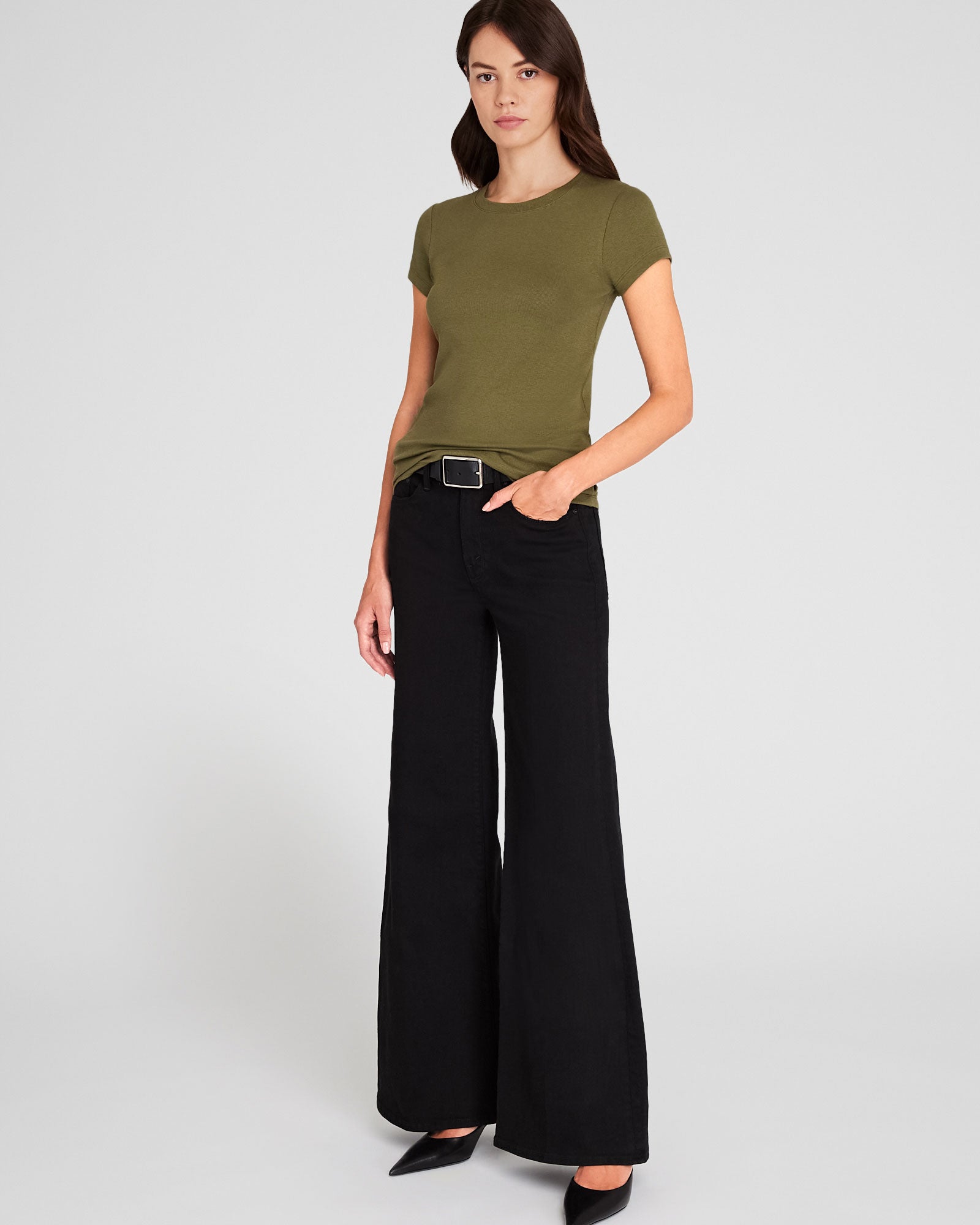 CLUB MONACO - T-shirt en coton pima Bowee - Tourbe